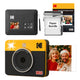 Kodak Mini Shot 3 Retro 4PASS 2-in-1 Instant Camera & Photo Printer with 68 Sheets Bundle - Yellow - Deccan Retail