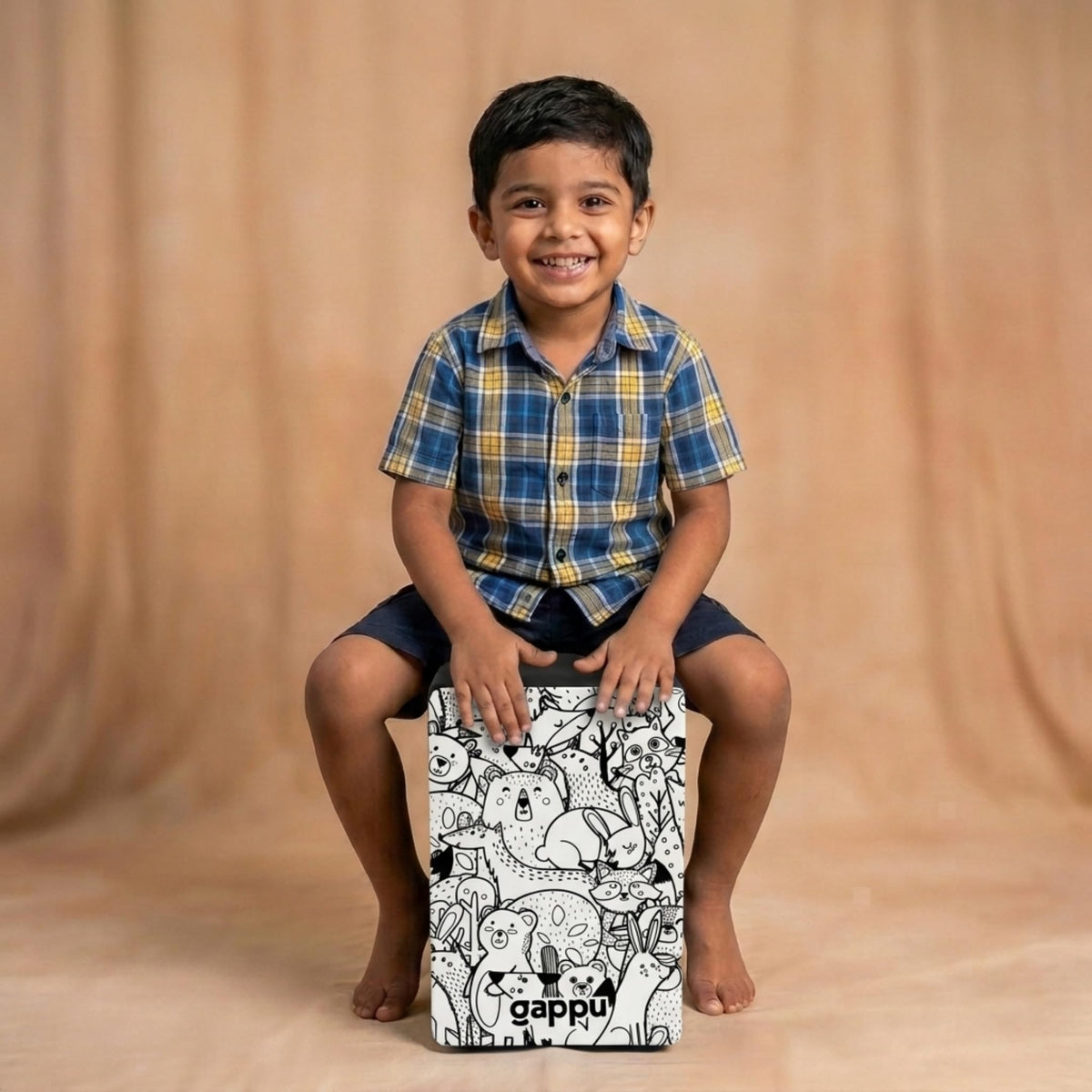 Gappu Kids Cajon Doodle Zoo Design