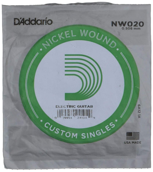 D'Addario NW020 Nickel Wound Electric Guitar String .020 - Deccan Retail