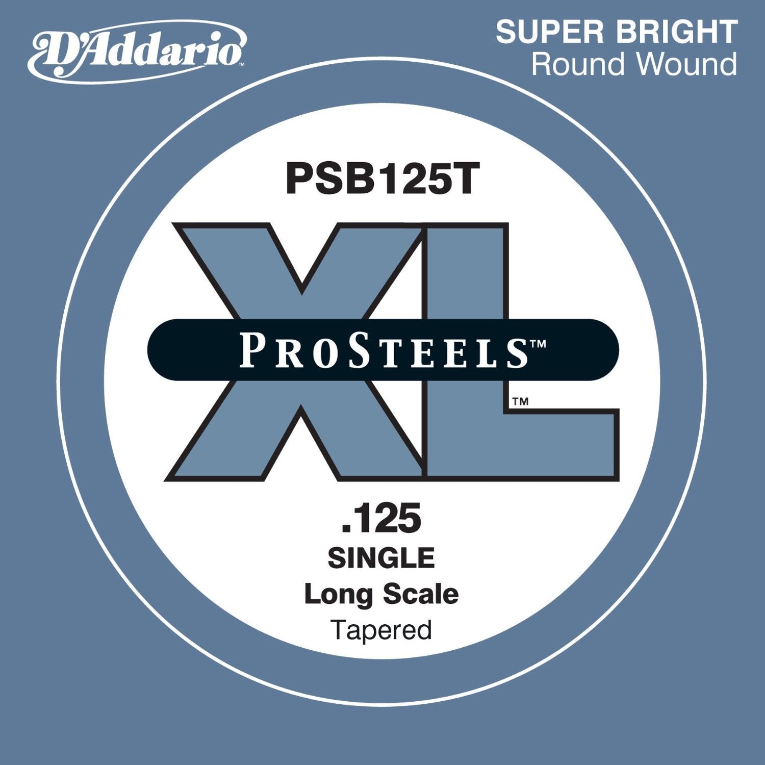 D'Addario ProSteels Bass Guitar Single String Long Scale .125 Tapered (PSB125T) - Deccan Retail