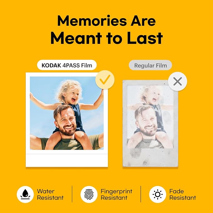KODAK Mini Shot 2 Retro Instant Camera & Photo Printer + 38 Sheets Bundle – White