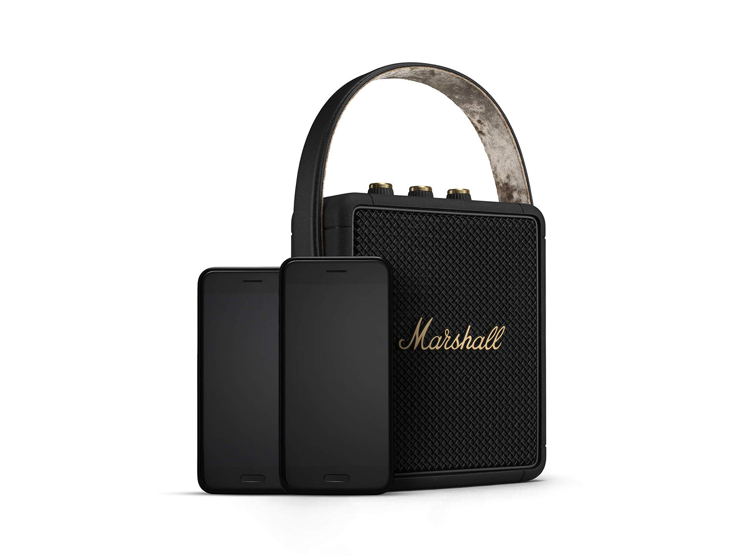 Marshall Stockwell II Portable Bluetooth Speaker – Black & Brass - Deccan Retail