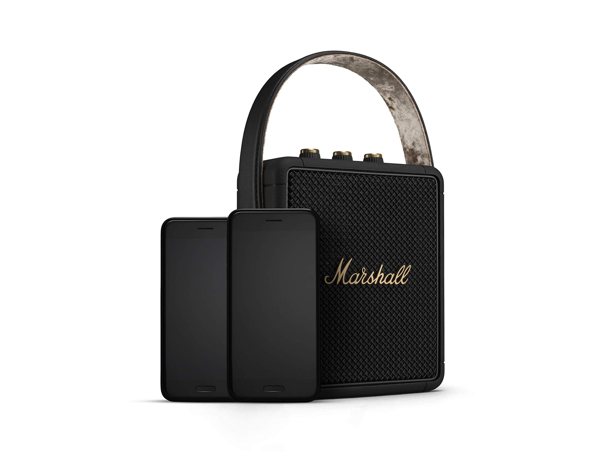 Marshall Stockwell II Portable Bluetooth Speaker – Black & Brass - Deccan Retail