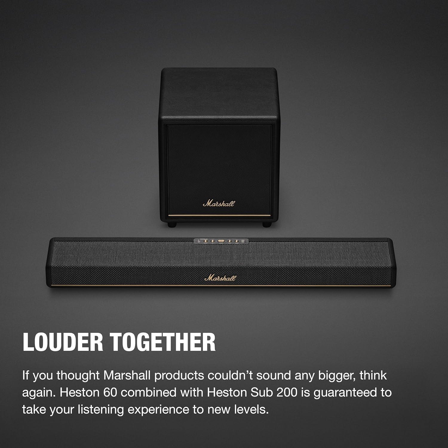 Marshall Heston 60 Dolby Atmos Soundbar – Black - Deccan Retail