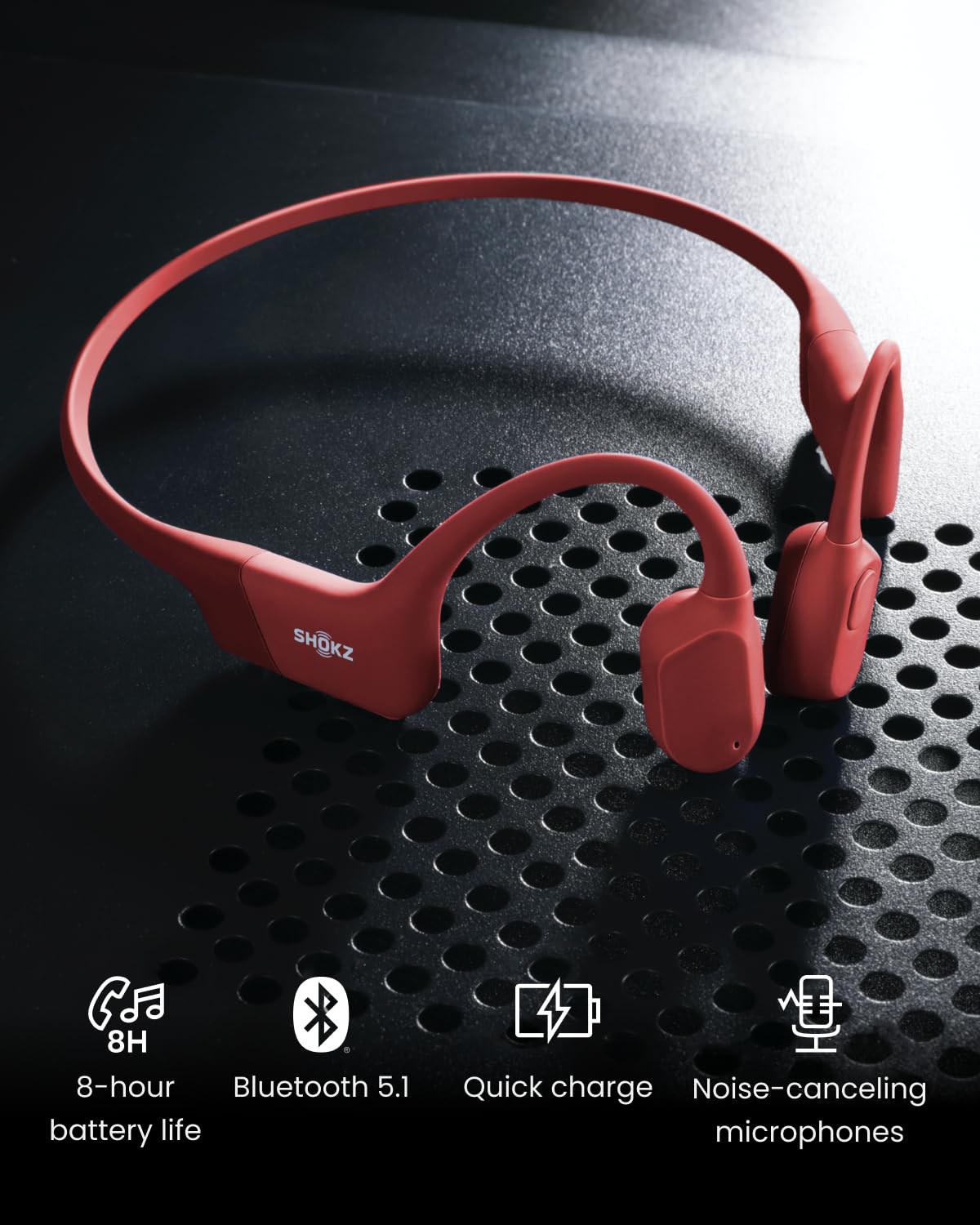 SHOKZ OpenRun – Solar Red - Deccan Retail
