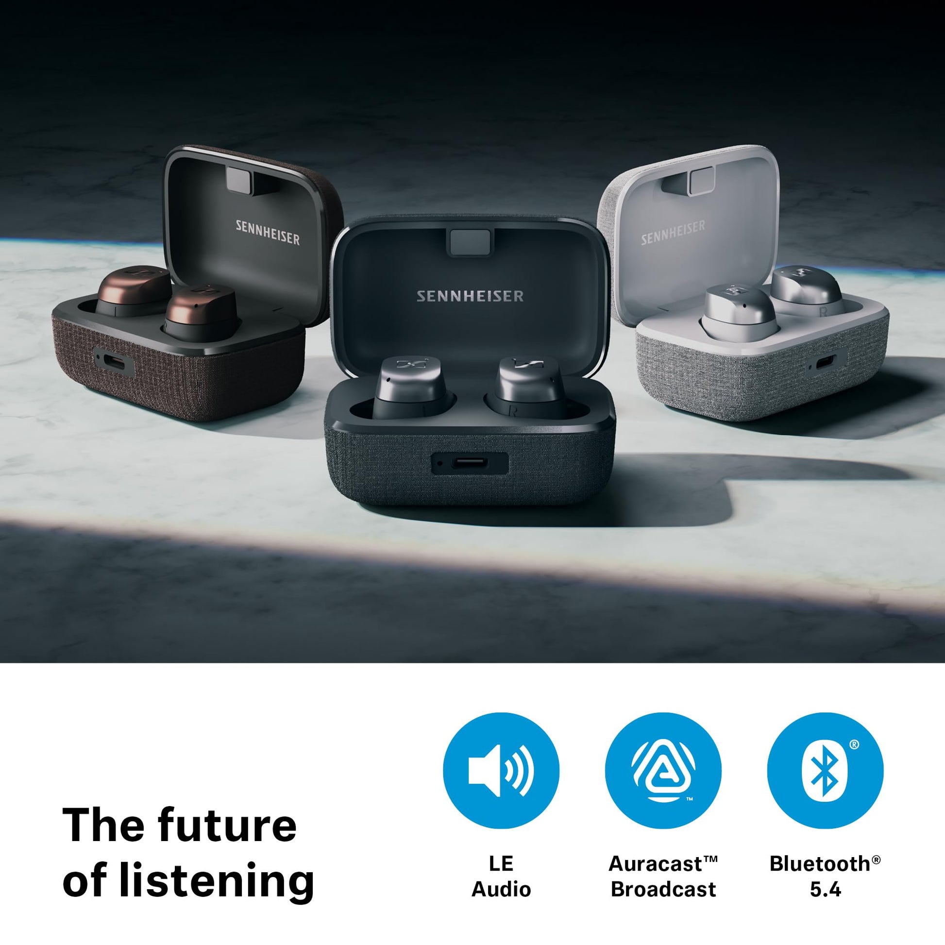 Sennheiser MOMENTUM True Wireless 4 Earbuds with Adaptive ANC - Black Copper - Deccan Retail