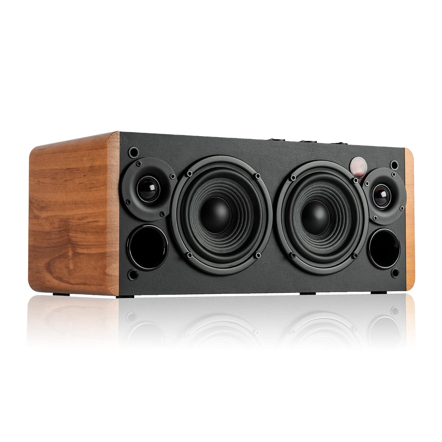 Edifier D12 Integrated Stereo Speakers - Brown - Deccan Retail