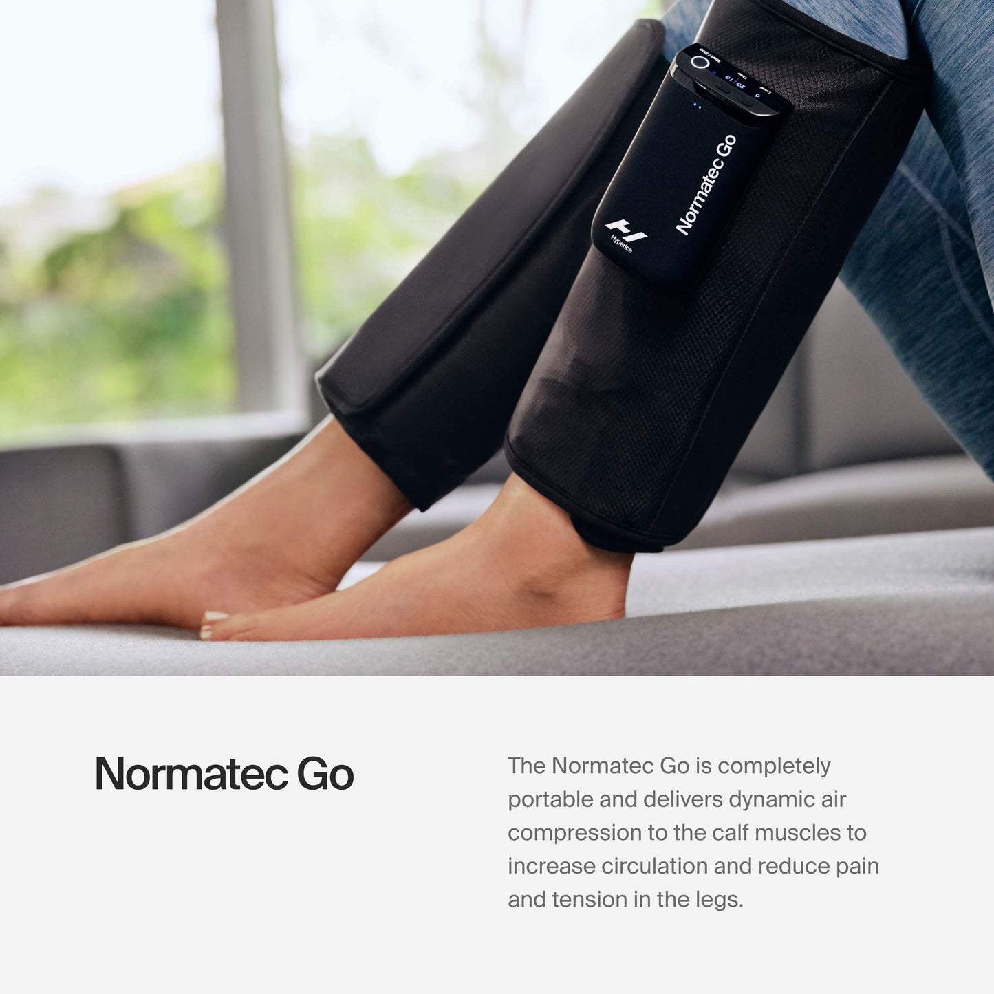 Hyperice Normatec Go Portable Leg & Calf Compression Massager – Black - Deccan Retail