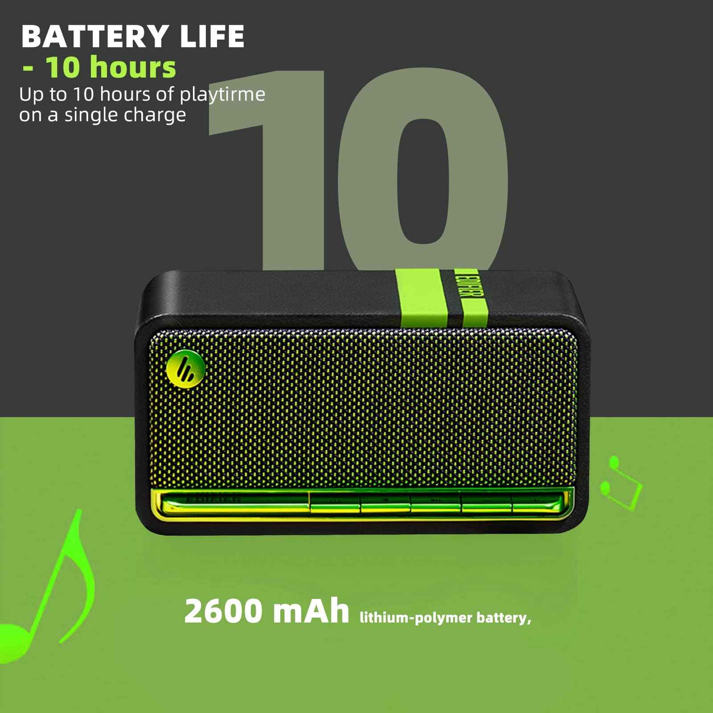 Edifier MP230 Tabletop Bluetooth Speaker Soothing Sound with Wooden Enclosure (Green)
