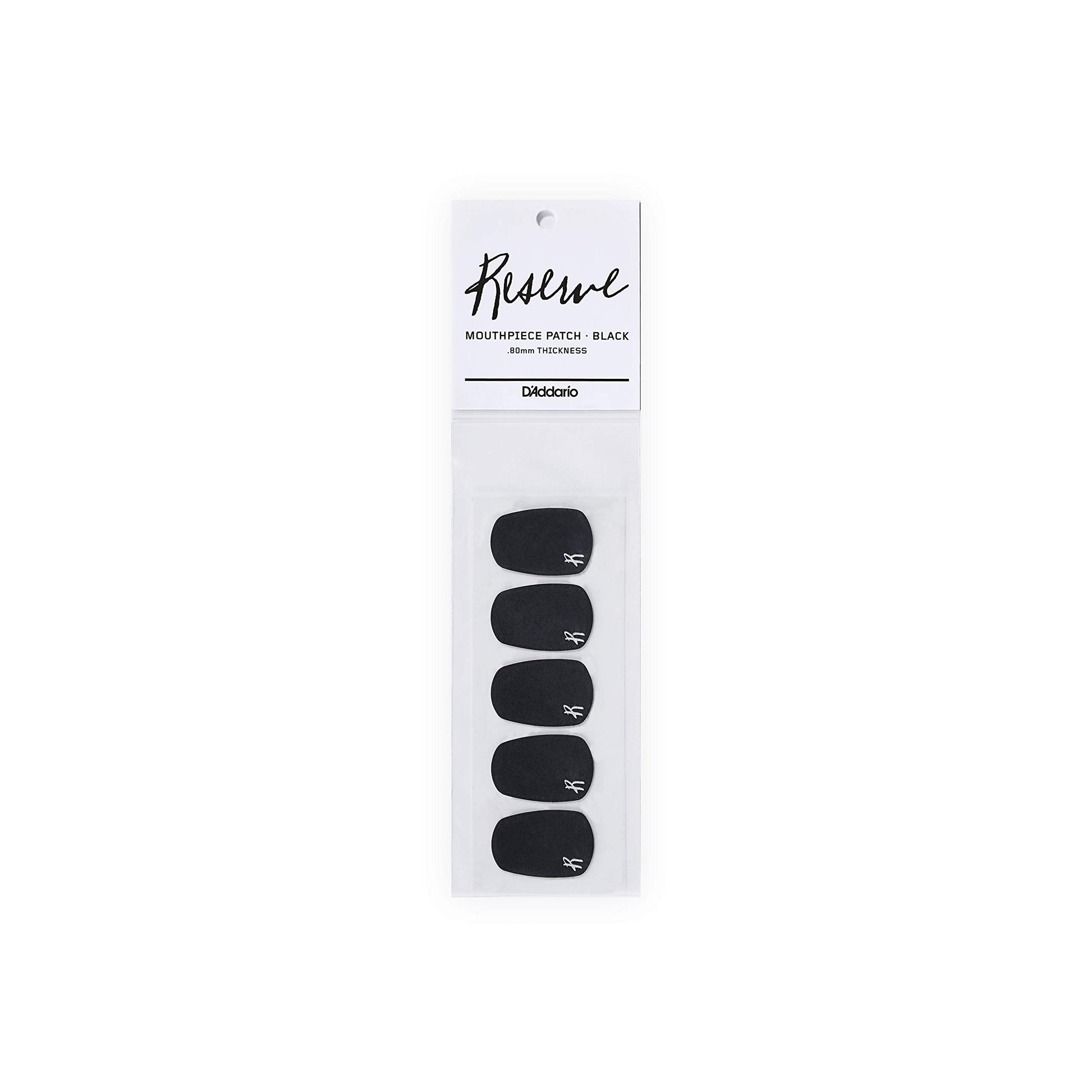 D'Addario Reserve Mouthpiece Patches Black – 5 Pack - Deccan Retail
