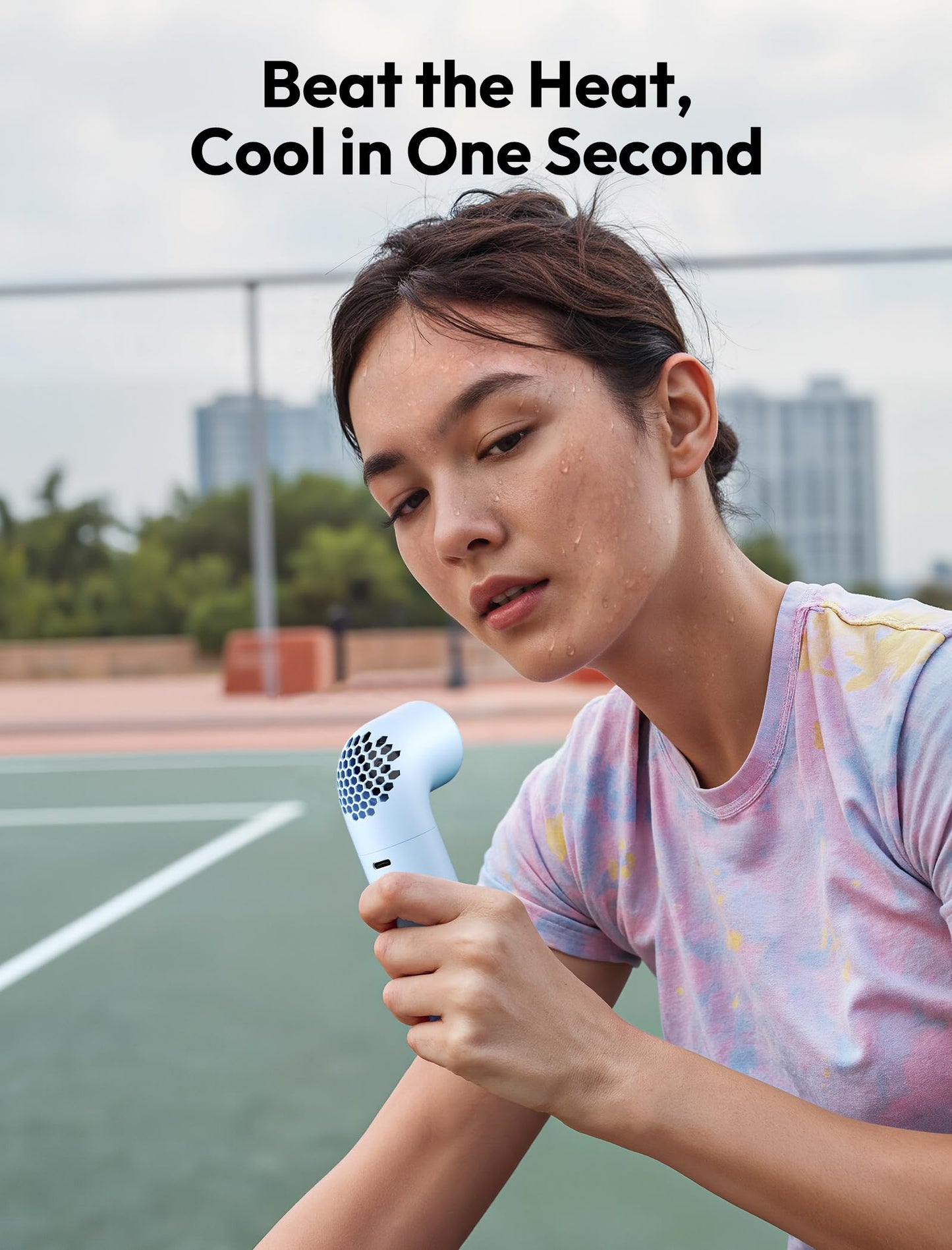 Aecooly Aero Portable Handheld Turbo Fan - Blue - Deccan Retail