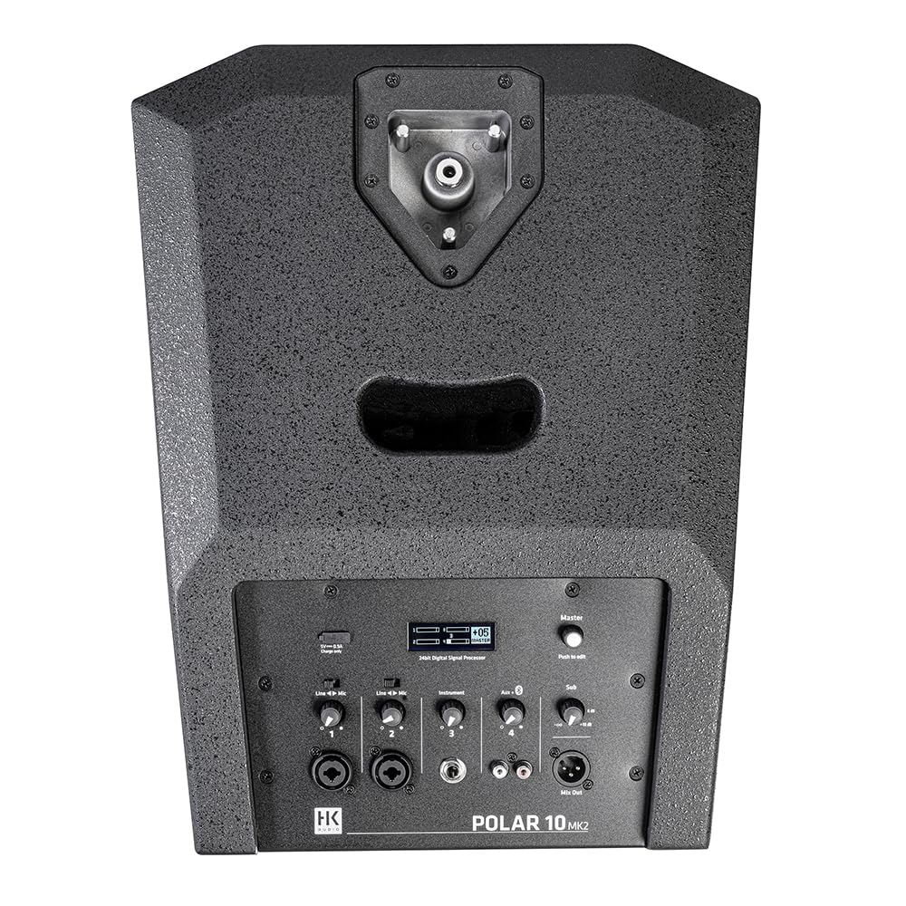 HK Audio POLAR 10 MK II 2000W Powered Column PA System with Bluetooth – Black - Deccan Retail