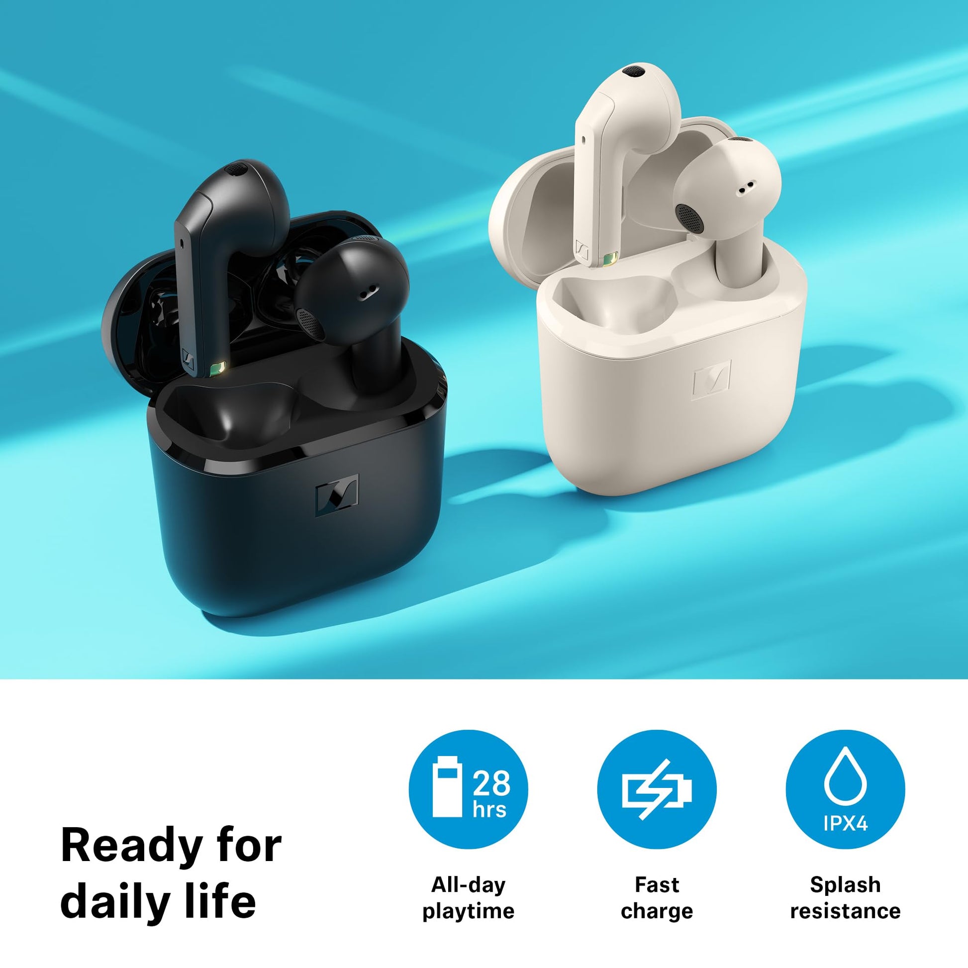 Sennheiser ACCENTUM Open True Wireless Earbuds – Black - Deccan Retail