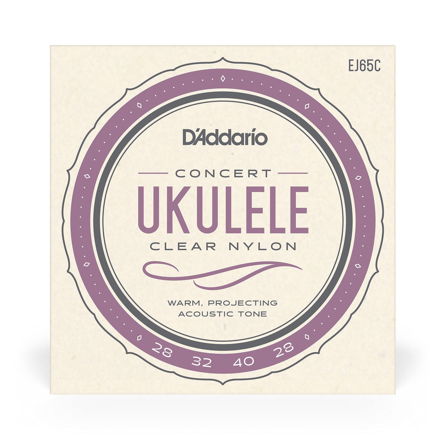 D'Addario EJ65C Pro-Arté Custom Extruded Nylon Ukulele Strings Concert - Deccan Retail