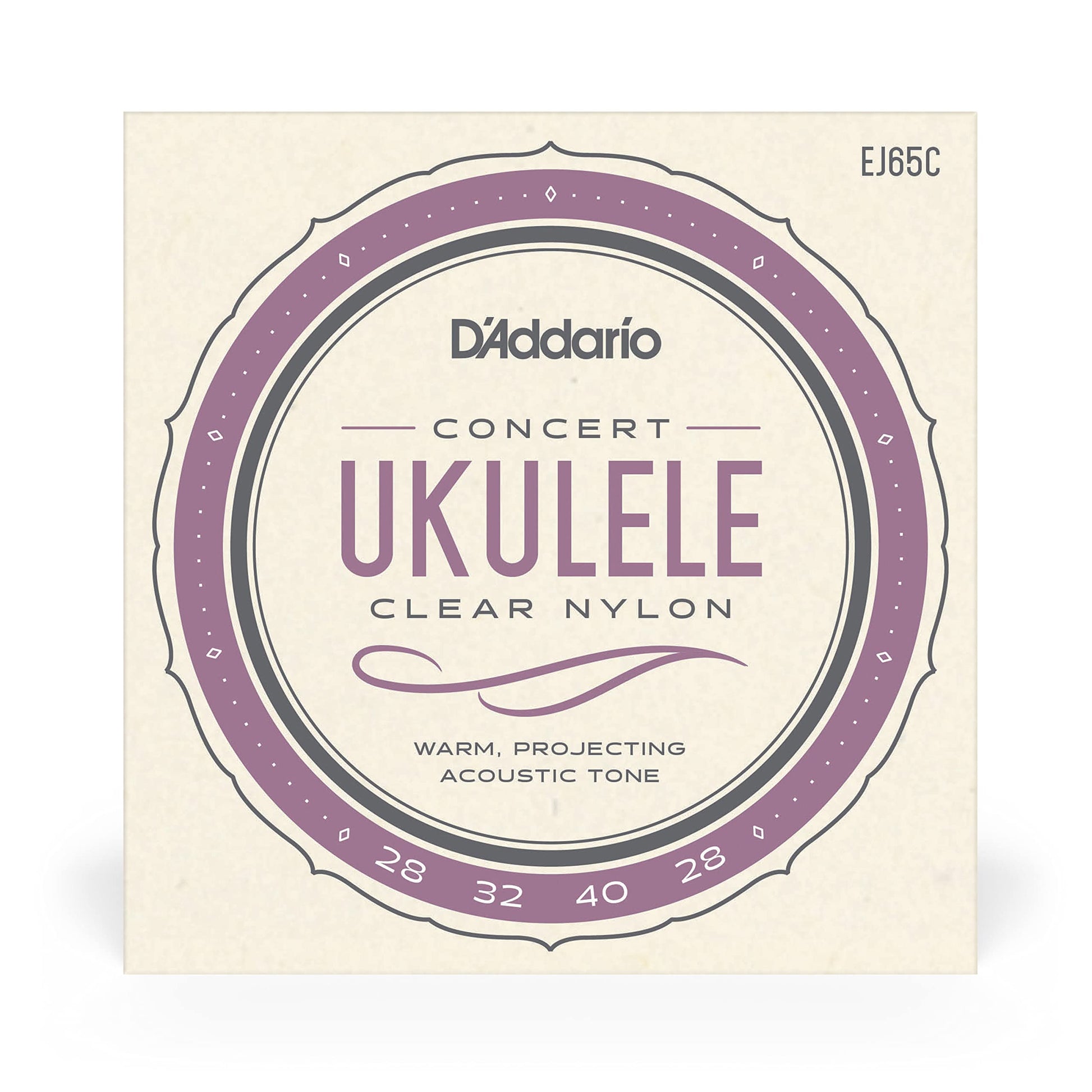 D'Addario EJ65C Pro-Arté Custom Extruded Nylon Ukulele Strings Concert - Deccan Retail