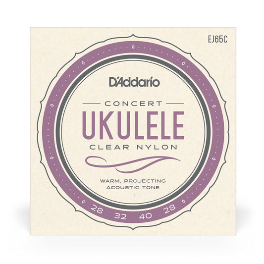 D'Addario EJ65C Pro-Arté Custom Extruded Nylon Ukulele Strings Concert - Deccan Retail