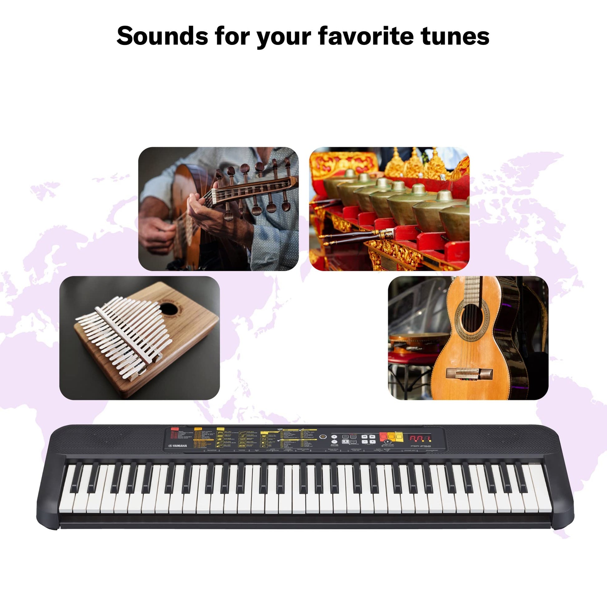 Yamaha PSR-F52 Portable Keyboard – 61 Keys with Built-in Voices & Rhythms - Deccan Retail