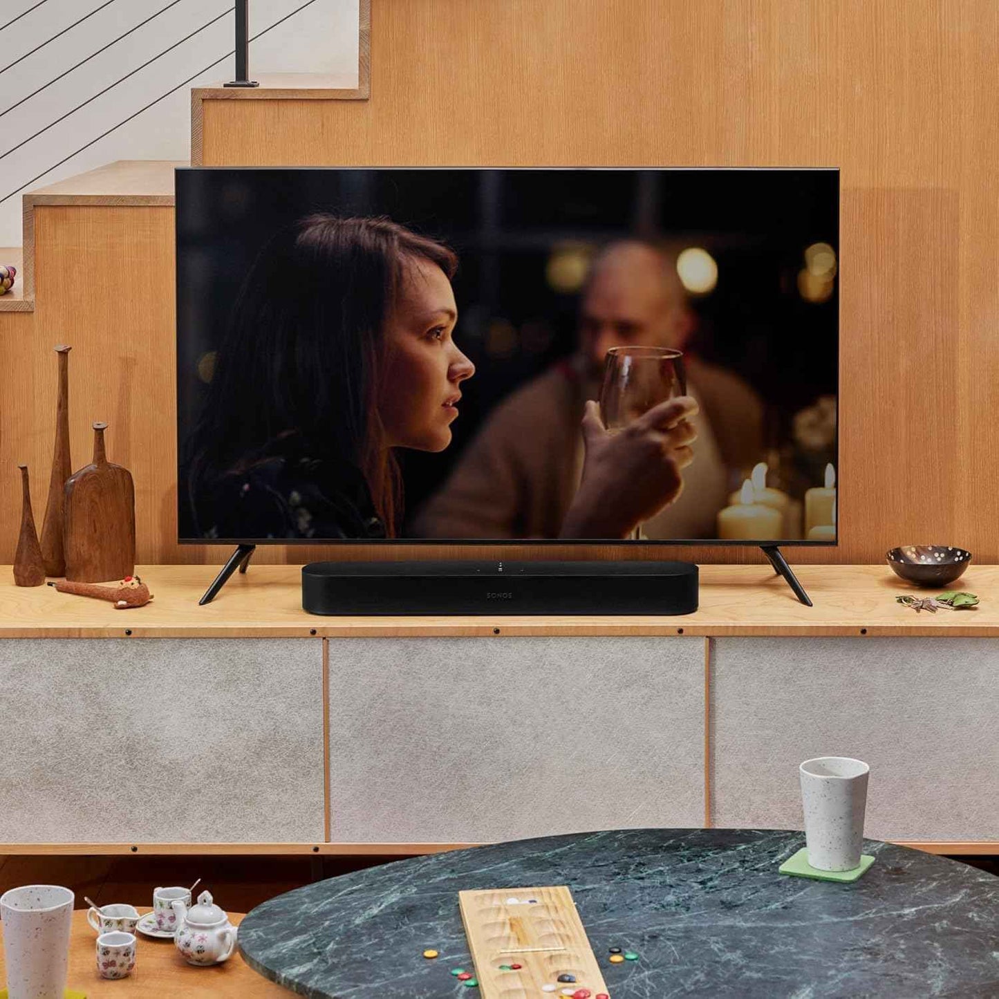 Sonos Beam (Gen 2) | Soundbar with Dolby Atmos, Amazon Alexa for TV and Music Streaming - Black
