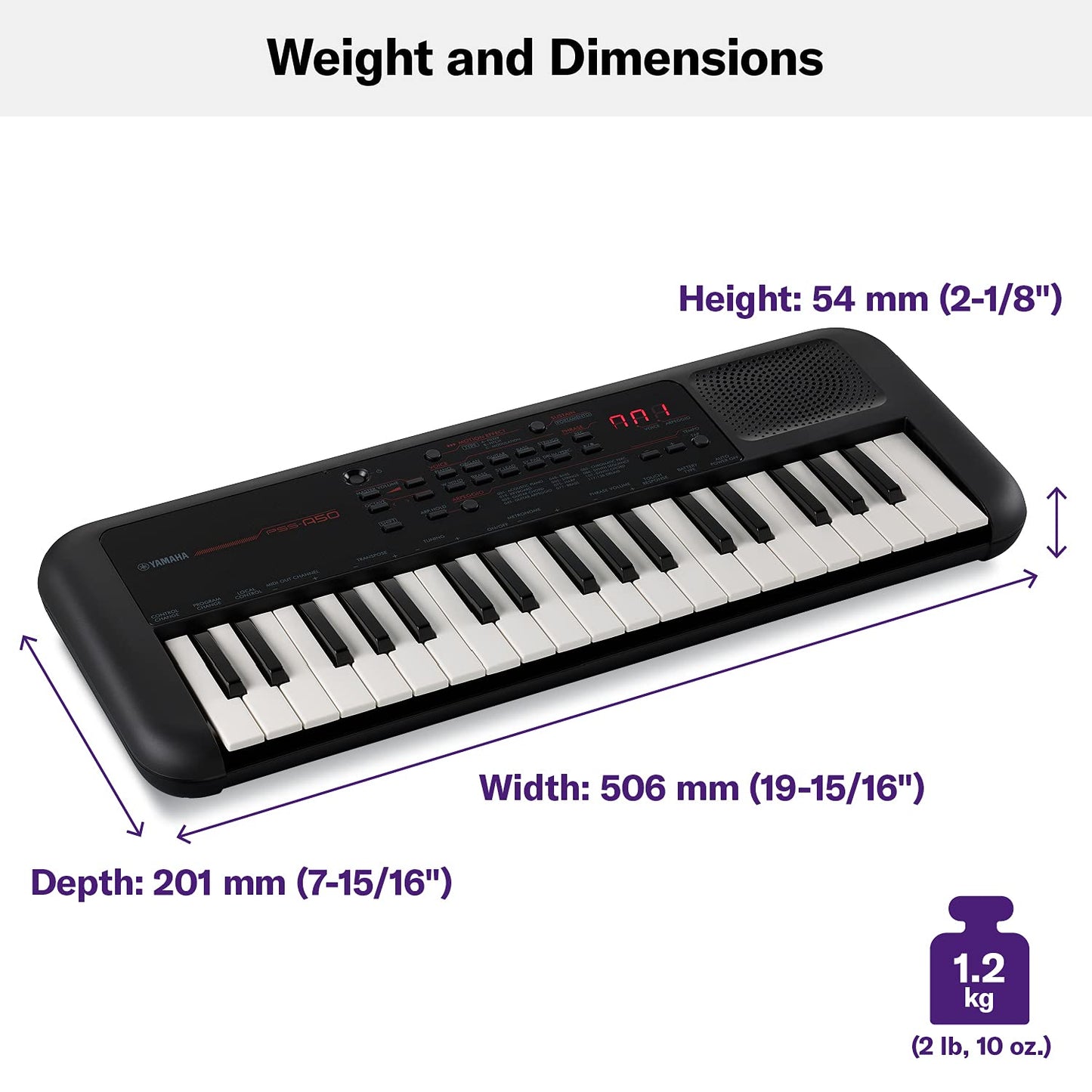 Yamaha PSSA50 Portable Keyboard - Black - Deccan Retail