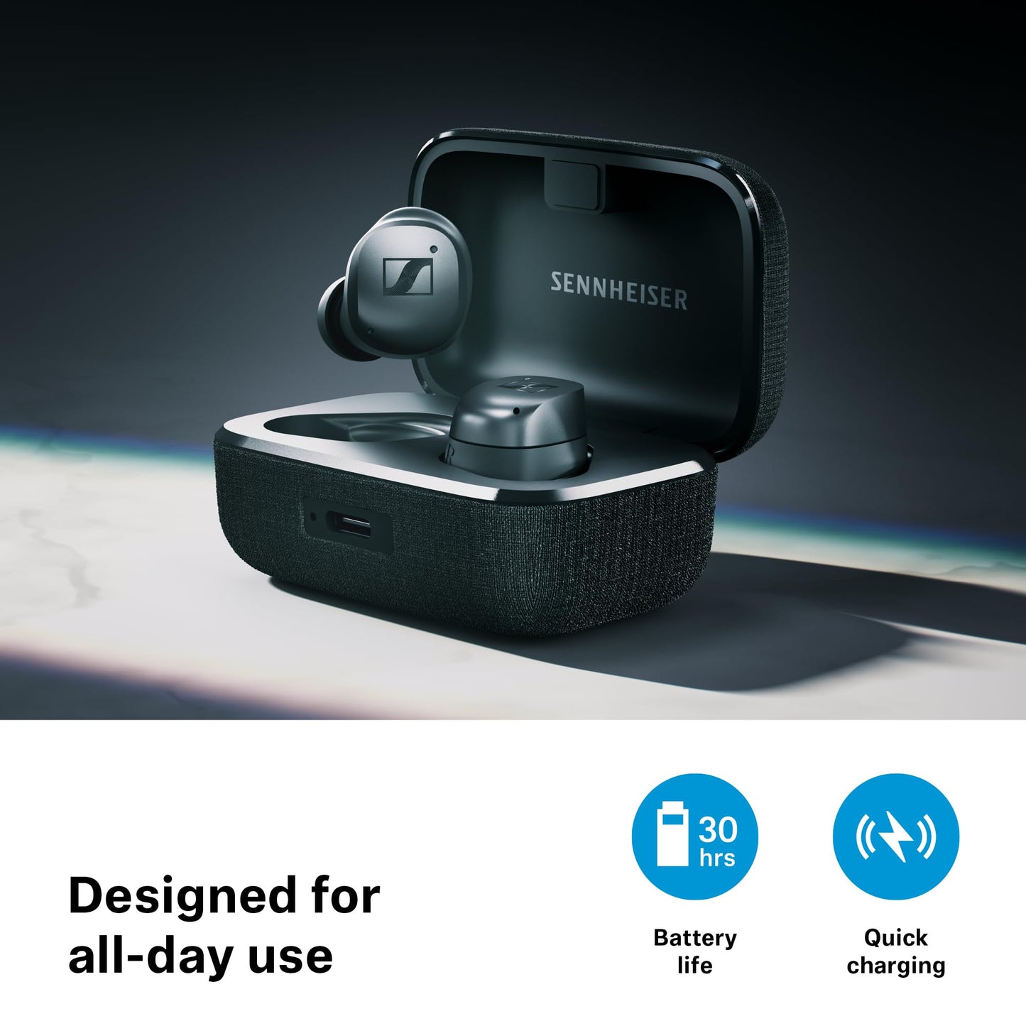 Sennheiser MOMENTUM True Wireless 4 Earbuds with Adaptive ANC - Black Copper - Deccan Retail