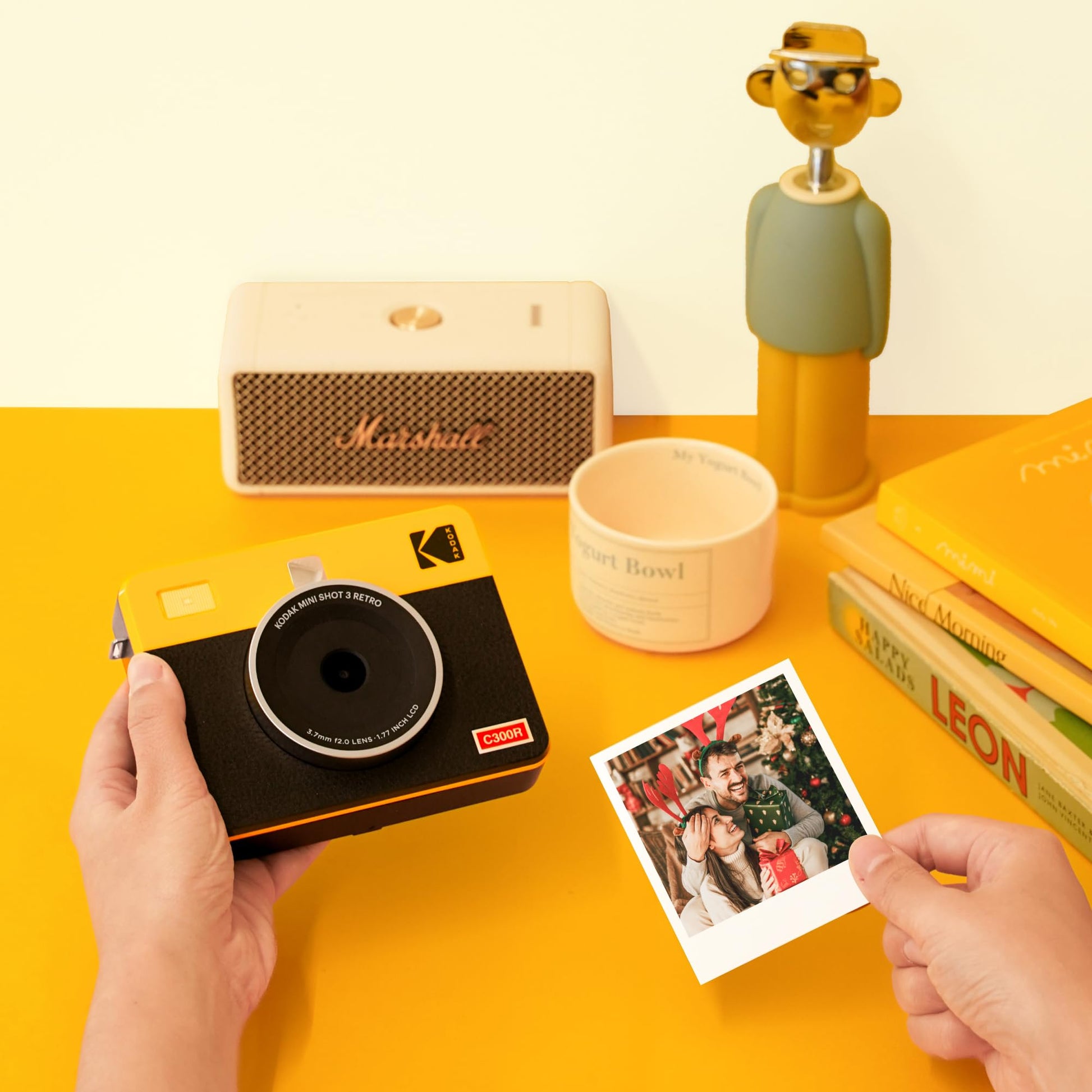 Kodak Mini Shot 3 Retro 3x3" Wireless Instant Camera & Photo Printer - Deccan Retail