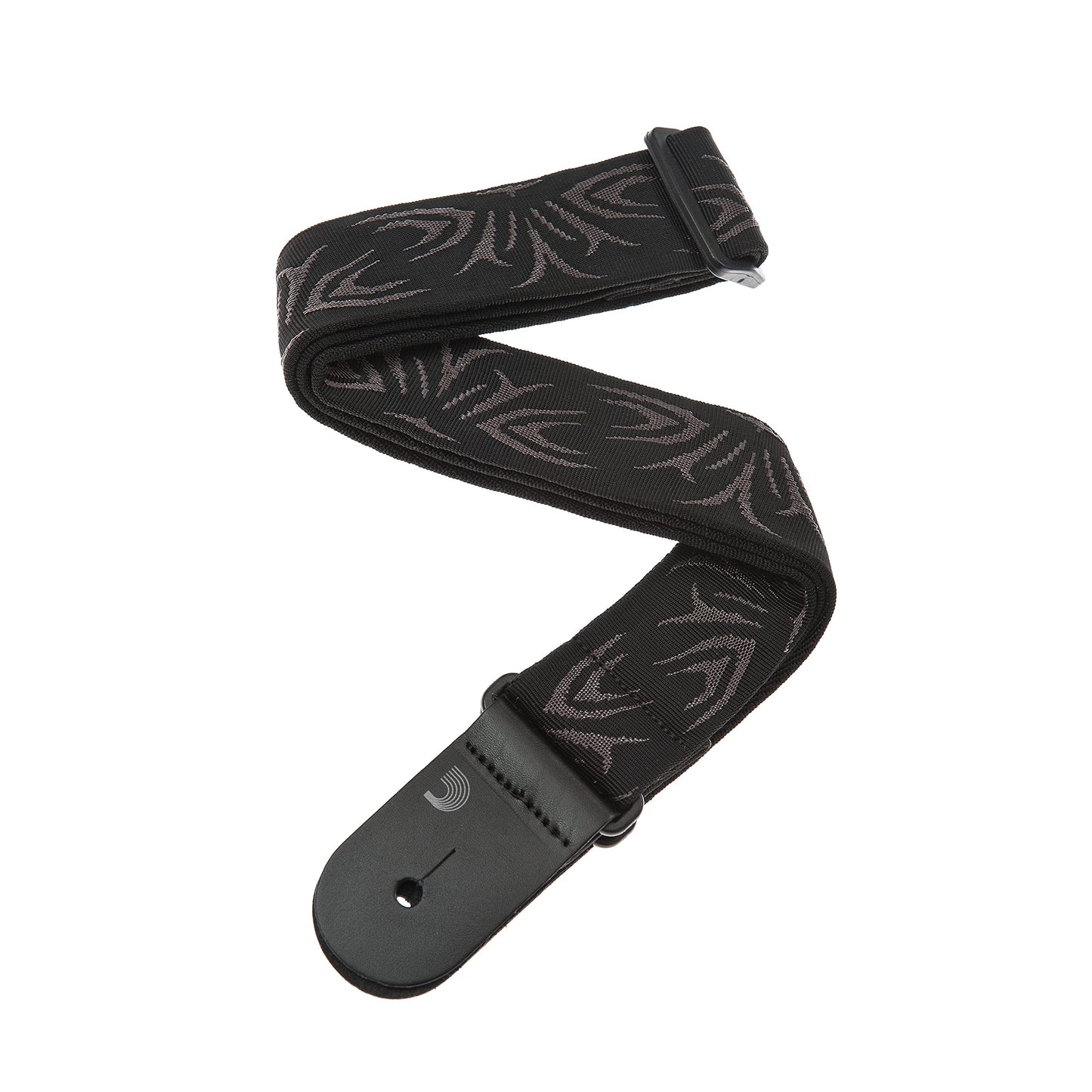 D'Addario Black/Gray Tattoo Woven Guitar Strap - Deccan Retail