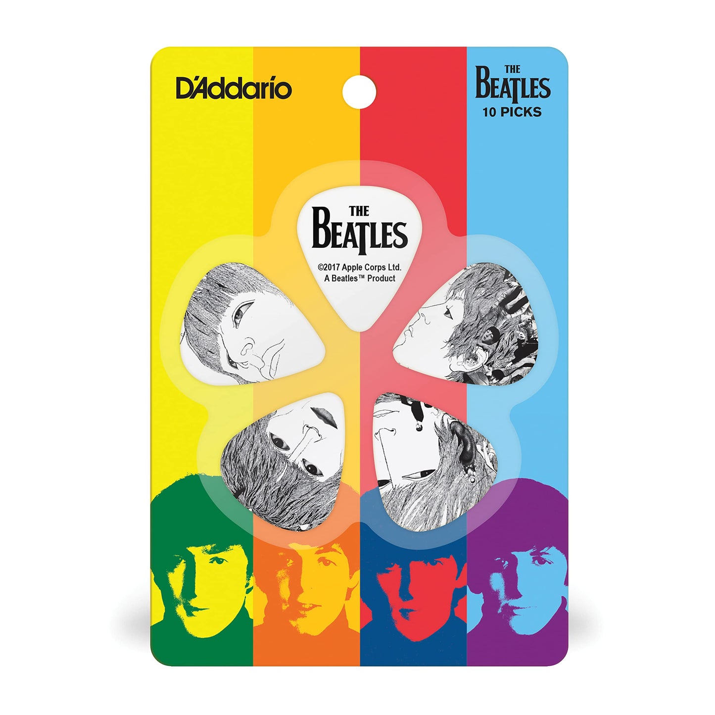 Planet Waves Beatles Revolver Thin Guitar Picks 10 Pack (1CWH2-10B1) - Deccan Retail
