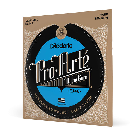 D'Addario EJ46 Pro-Arte Clear Nylon Classical Guitar Strings Hard Tension - Deccan Retail