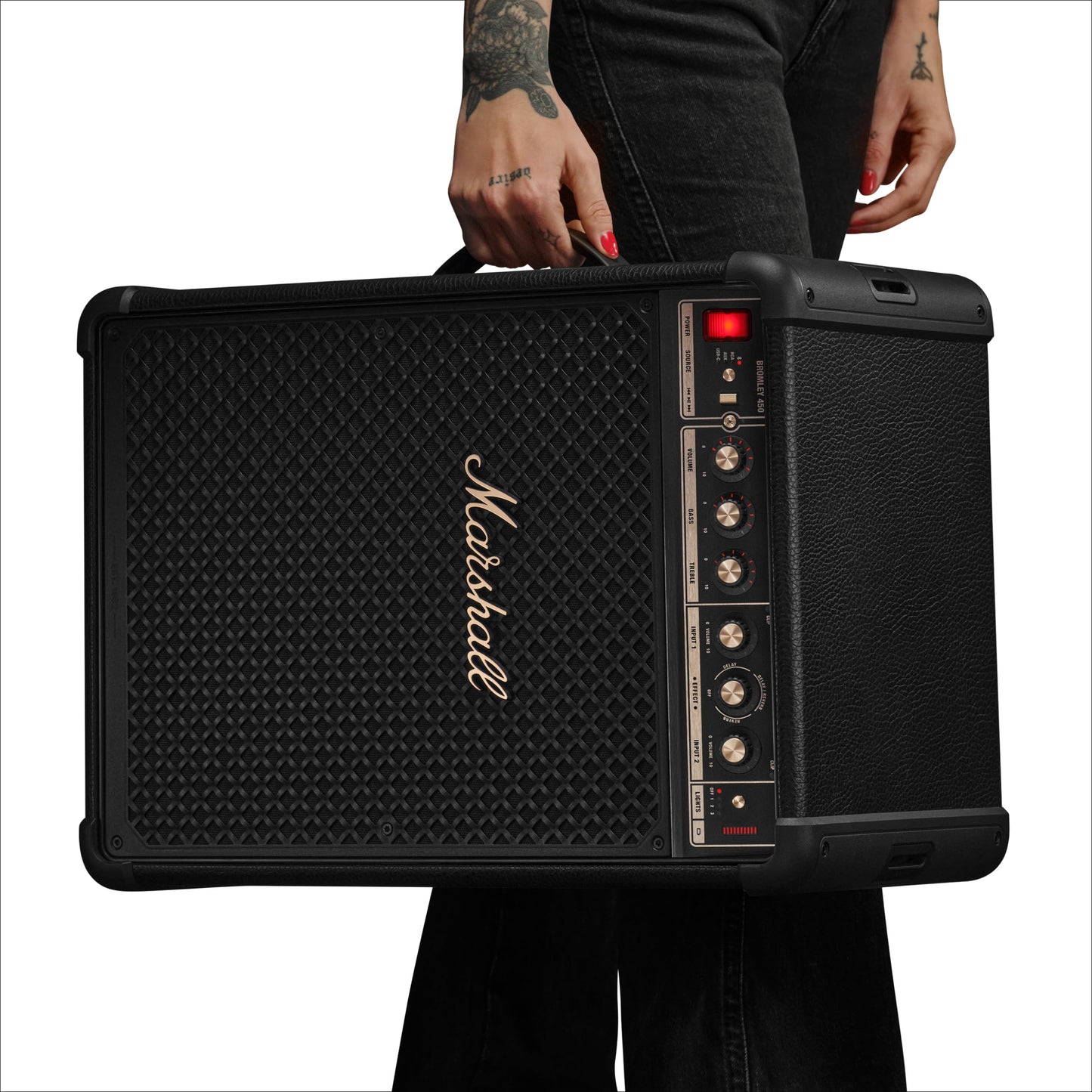 Marshall Bromley 450 Portable Party Speaker – Black & Brass