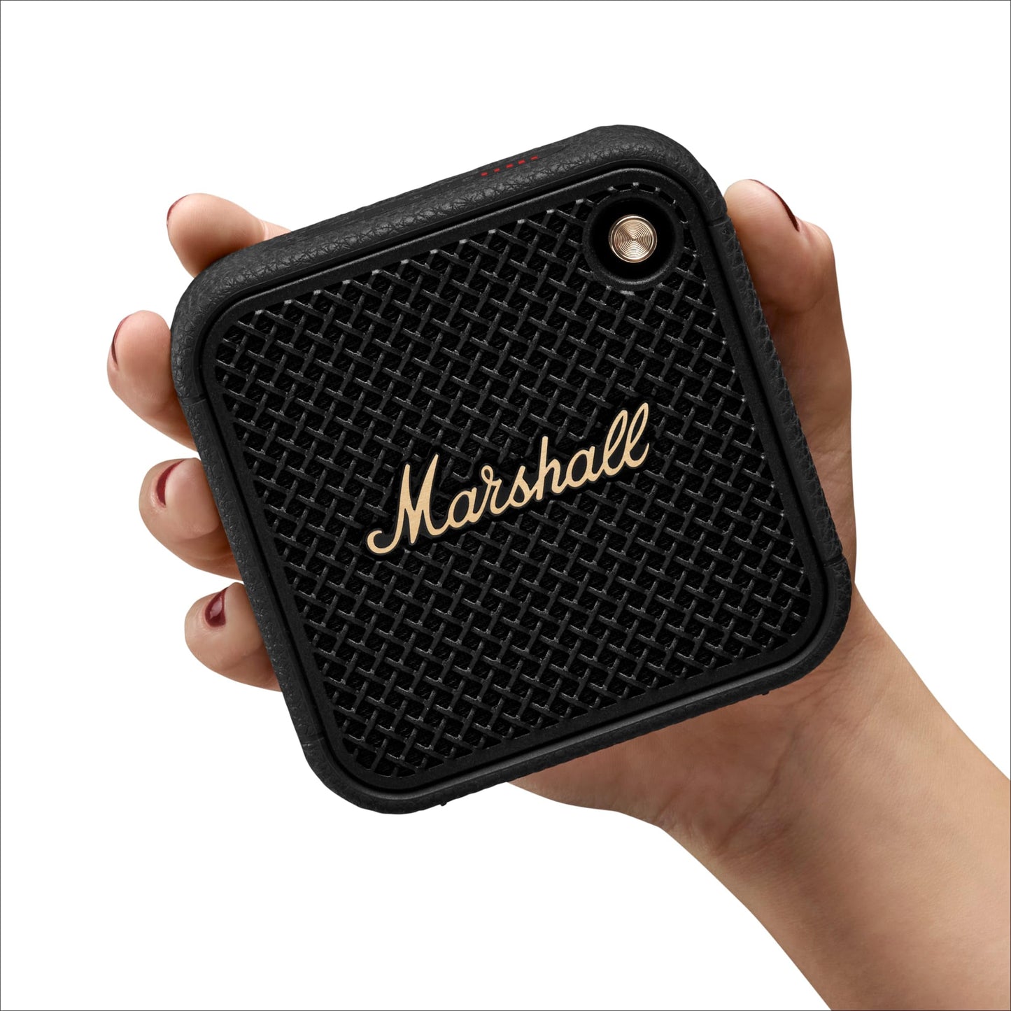 Marshall Willen II Portable Bluetooth Speaker – Black & Brass - Deccan Retail