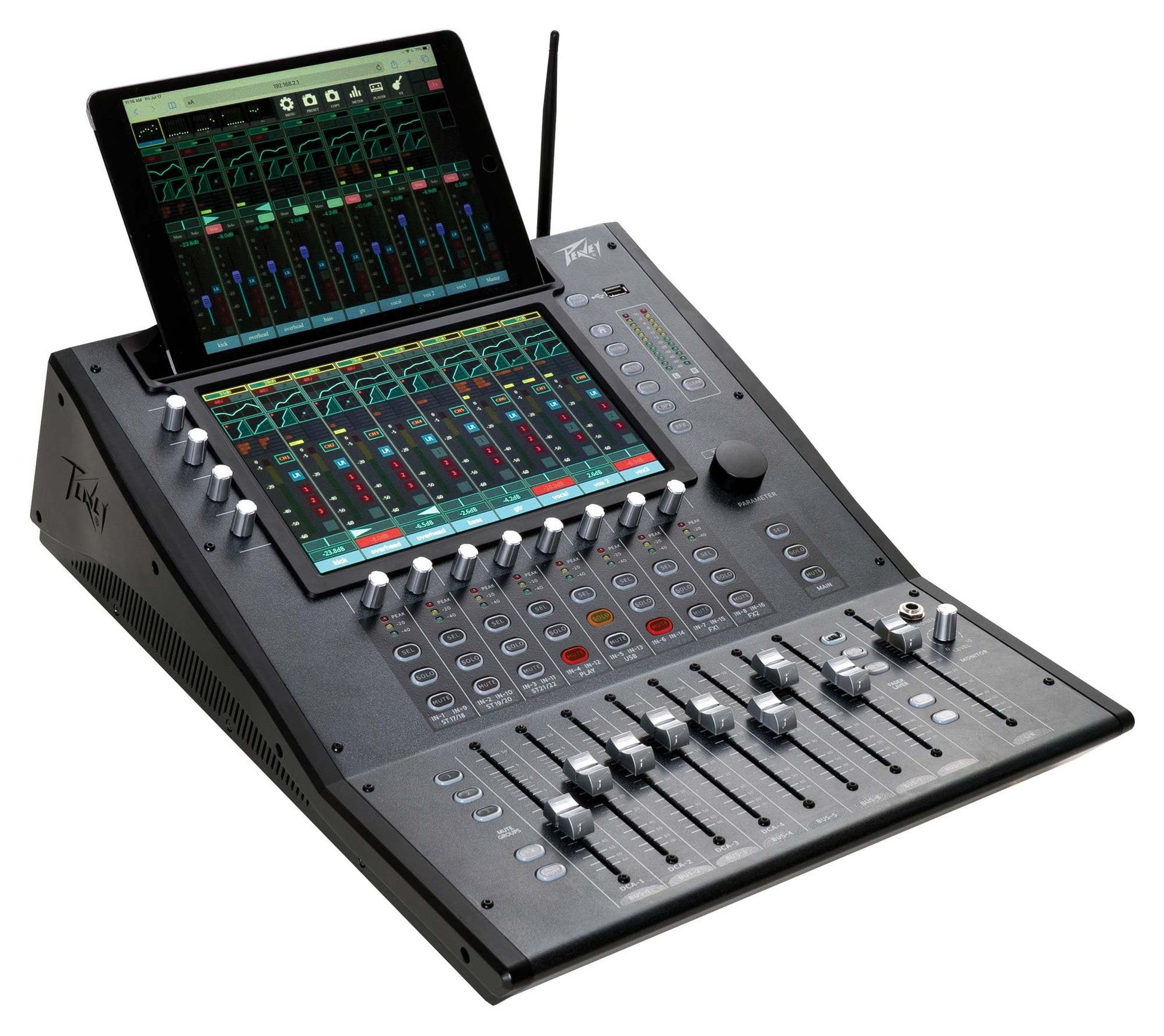 Peavey Aureus 28 Digital Mixer – 28-Input / 14-Output Mixing Console - Deccan Retail