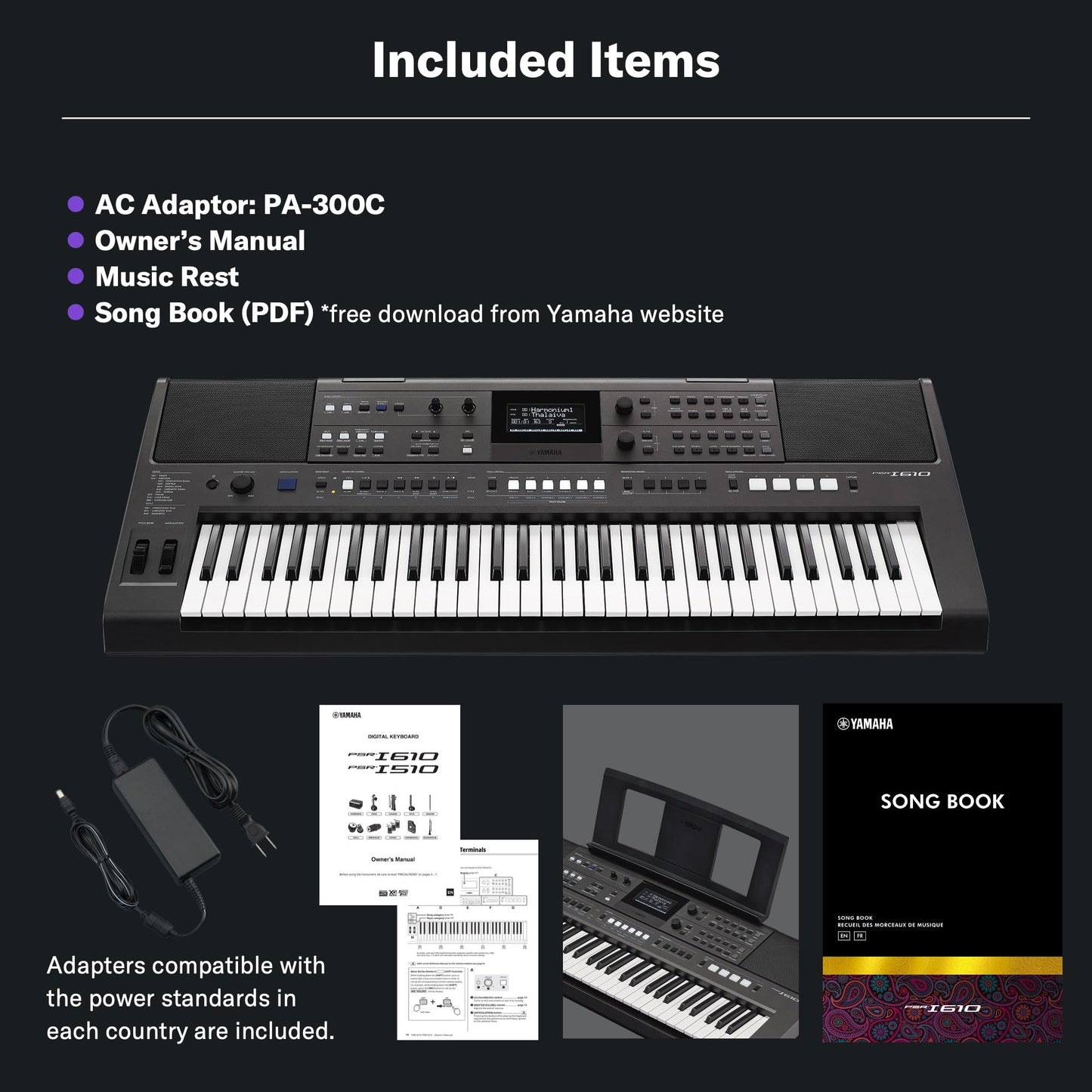 Yamaha PSR-I610 61-Key Professional Portable Keyboard