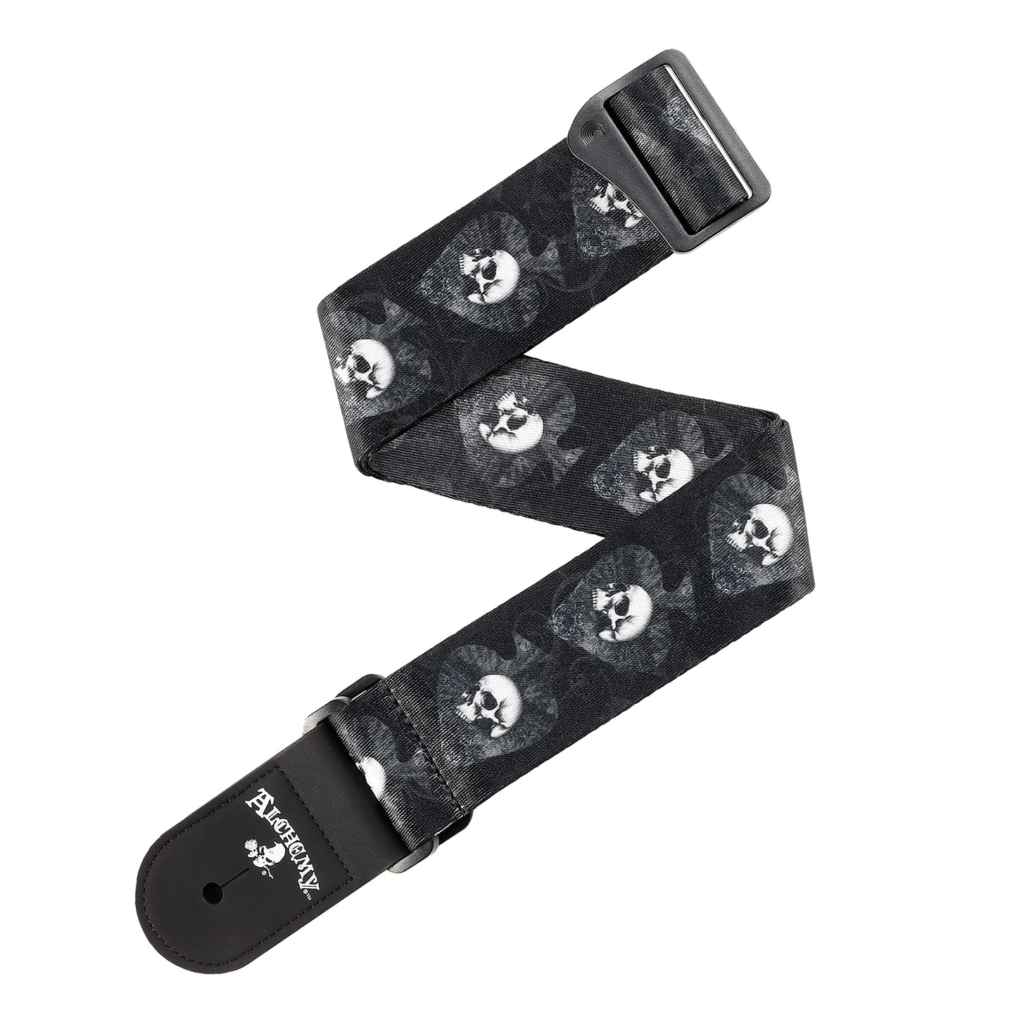 D'Addario Alchemy Skulls in Spades Guitar Strap - Deccan Retail