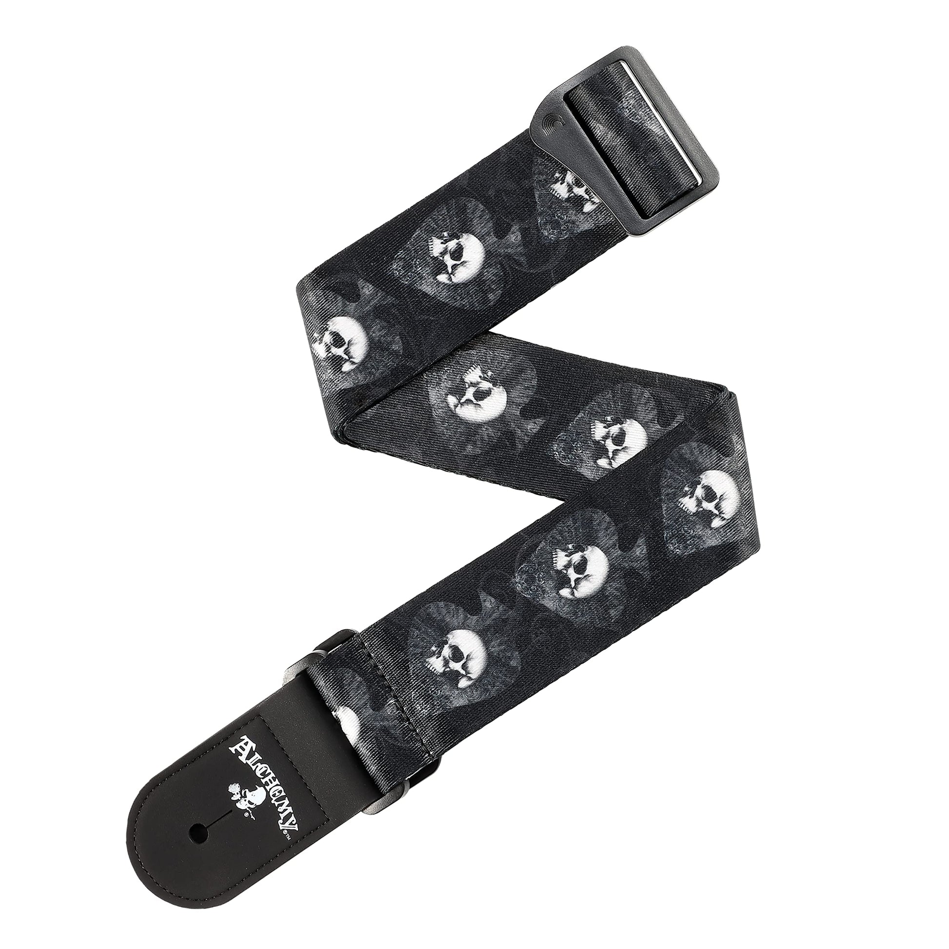D'Addario Alchemy Skulls in Spades Guitar Strap - Deccan Retail