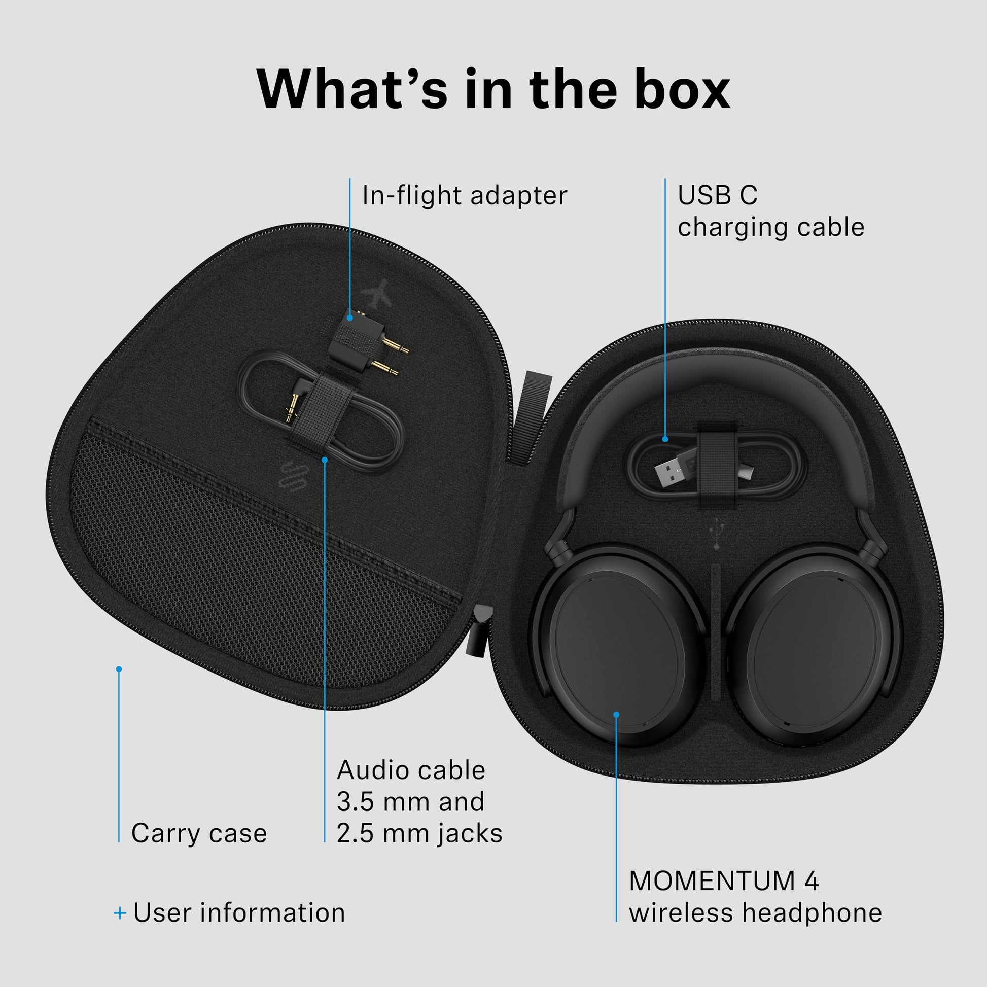 Sennheiser Momentum 4 Wireless Over-Ear Headphones with ANC – Graphite - Deccan Retail