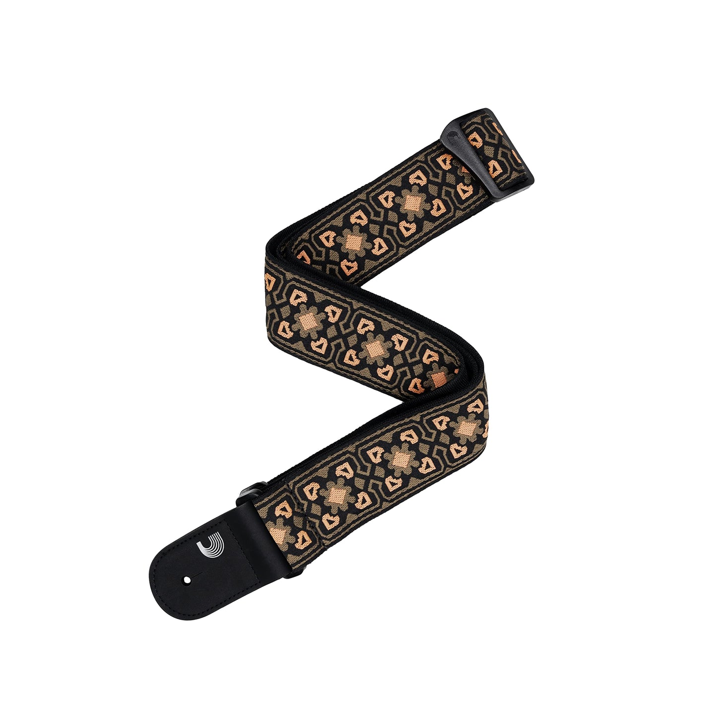 D'Addario 50mm Recycled Woven Guitar Strap Brown/Orange (50RW02) - Deccan Retail