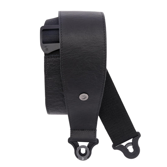 D'Addario Comfort Leather Auto Lock Guitar Strap – Black - Deccan Retail