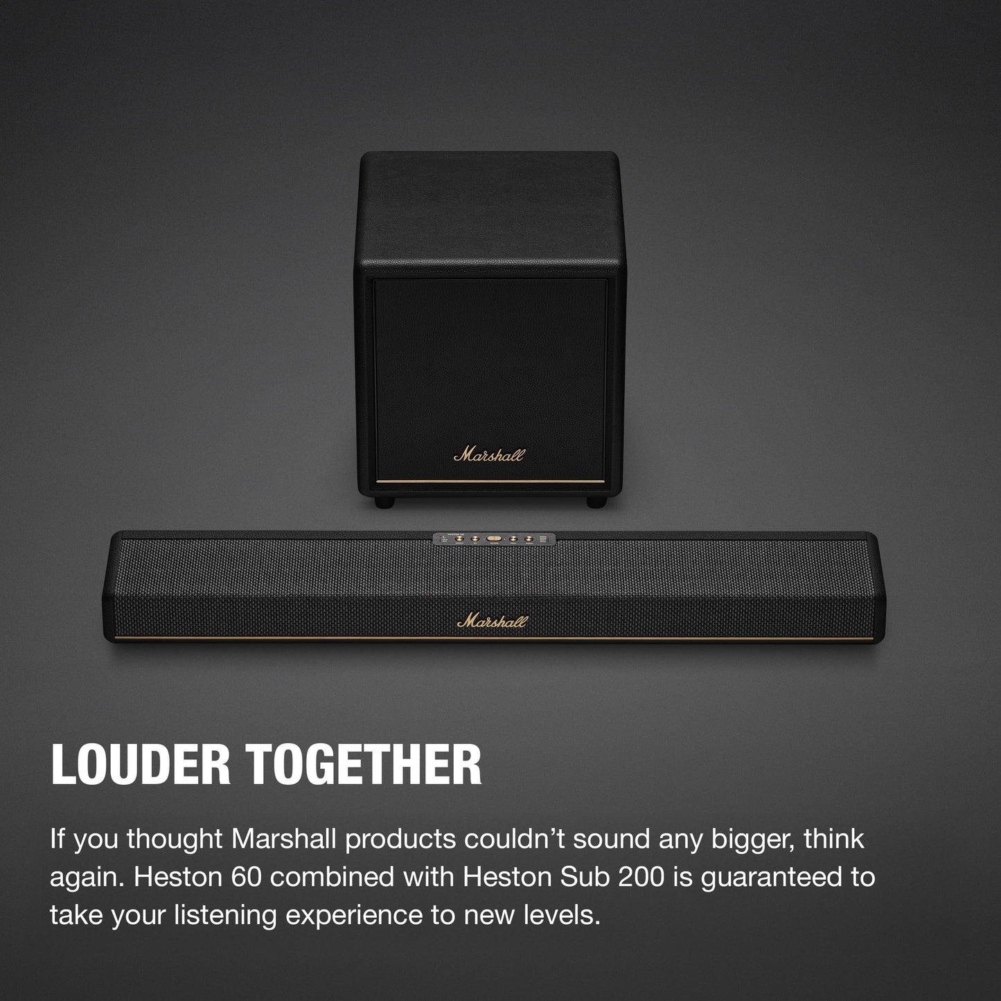 Marshall Heston SUB 200 Wireless Subwoofer – Black - Deccan Retail
