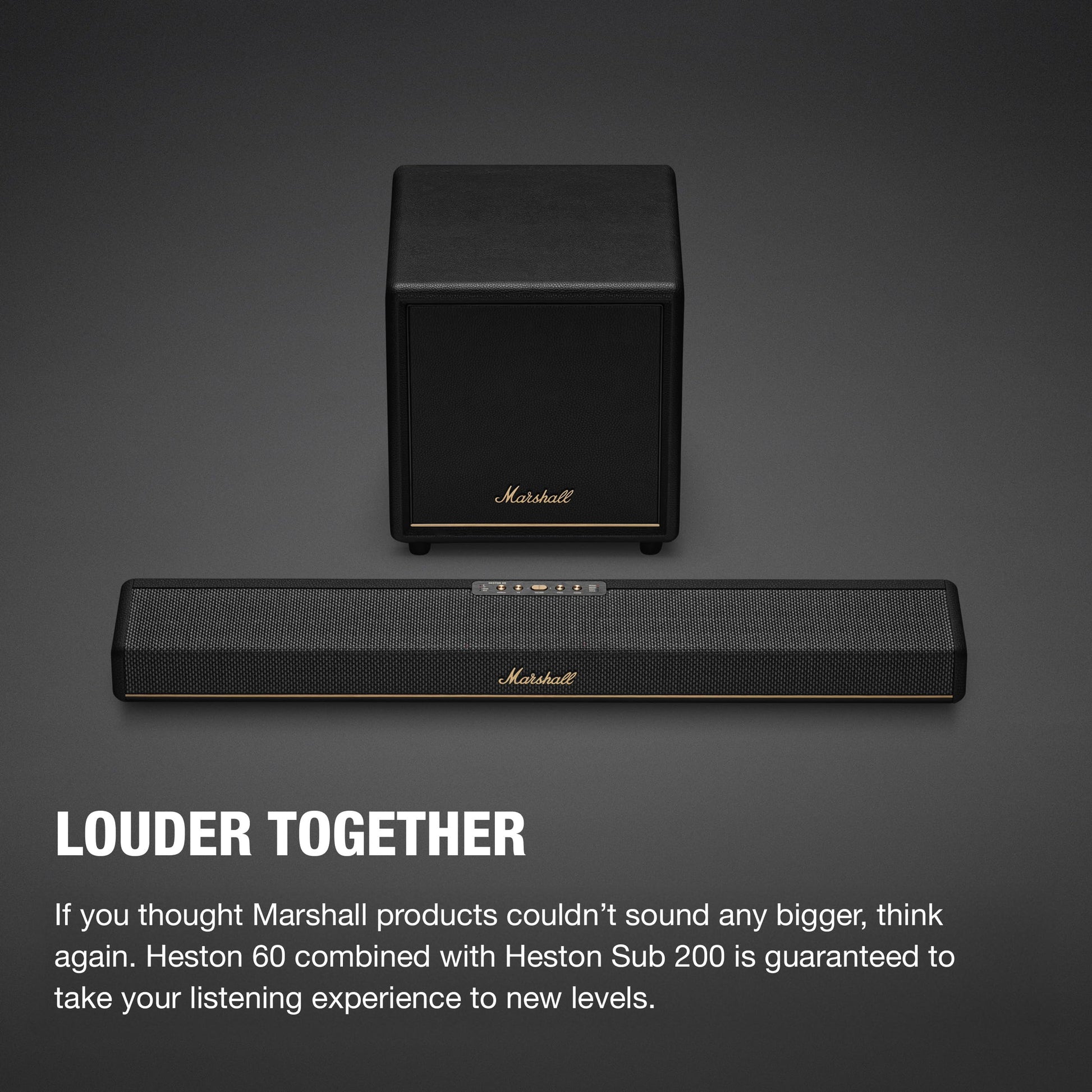 Marshall Heston SUB 200 Wireless Subwoofer – Black - Deccan Retail