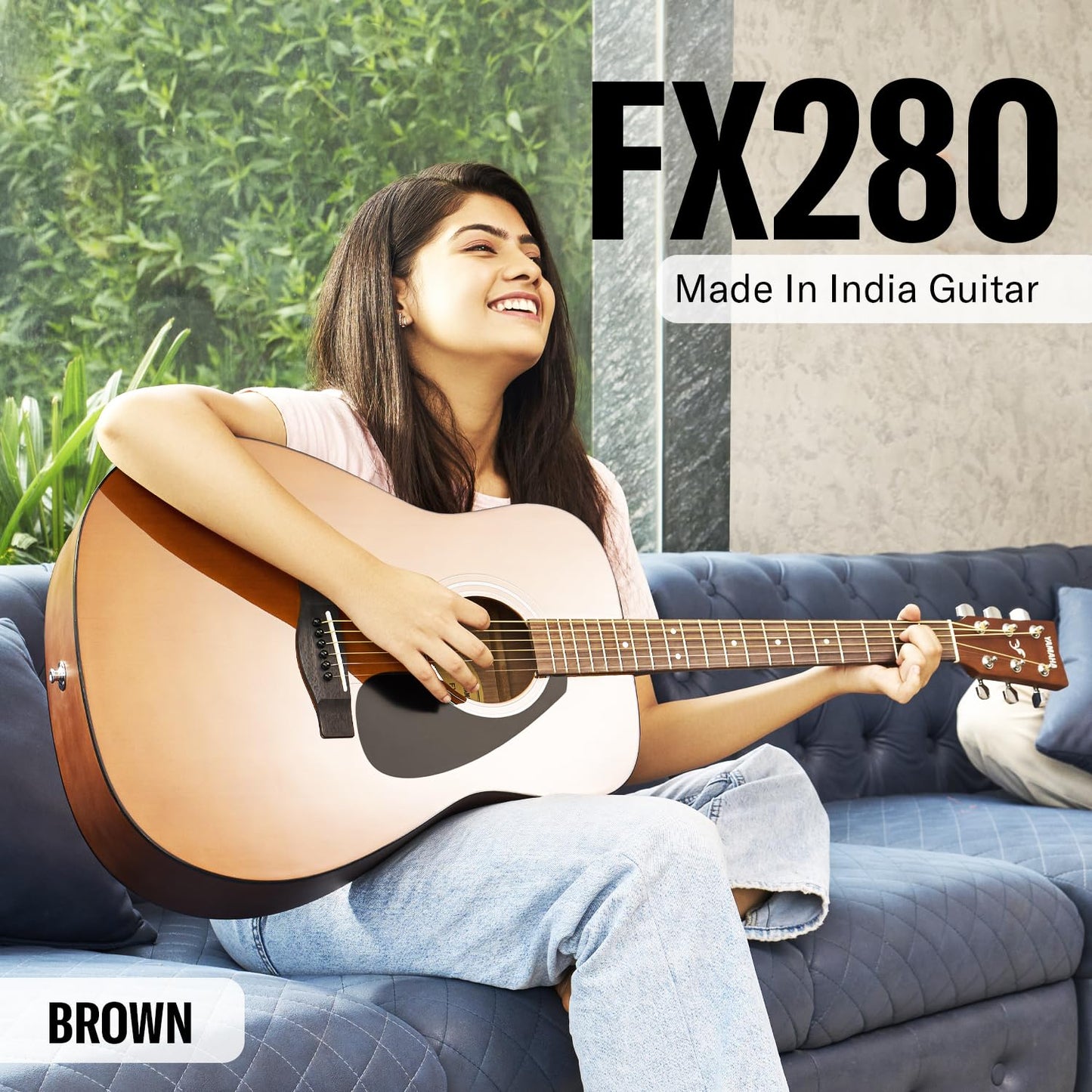 Yamaha FX280 Acoustic Guitar – Wood Brown
