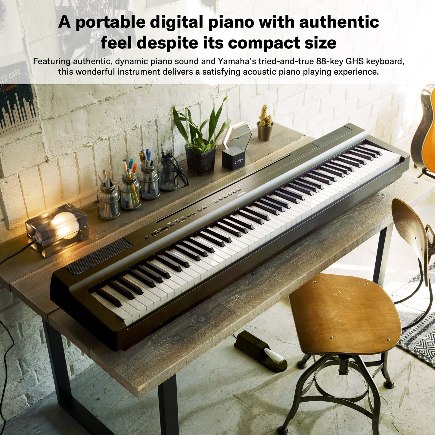 Yamaha P-125AB 88-Key Digital Piano – Black