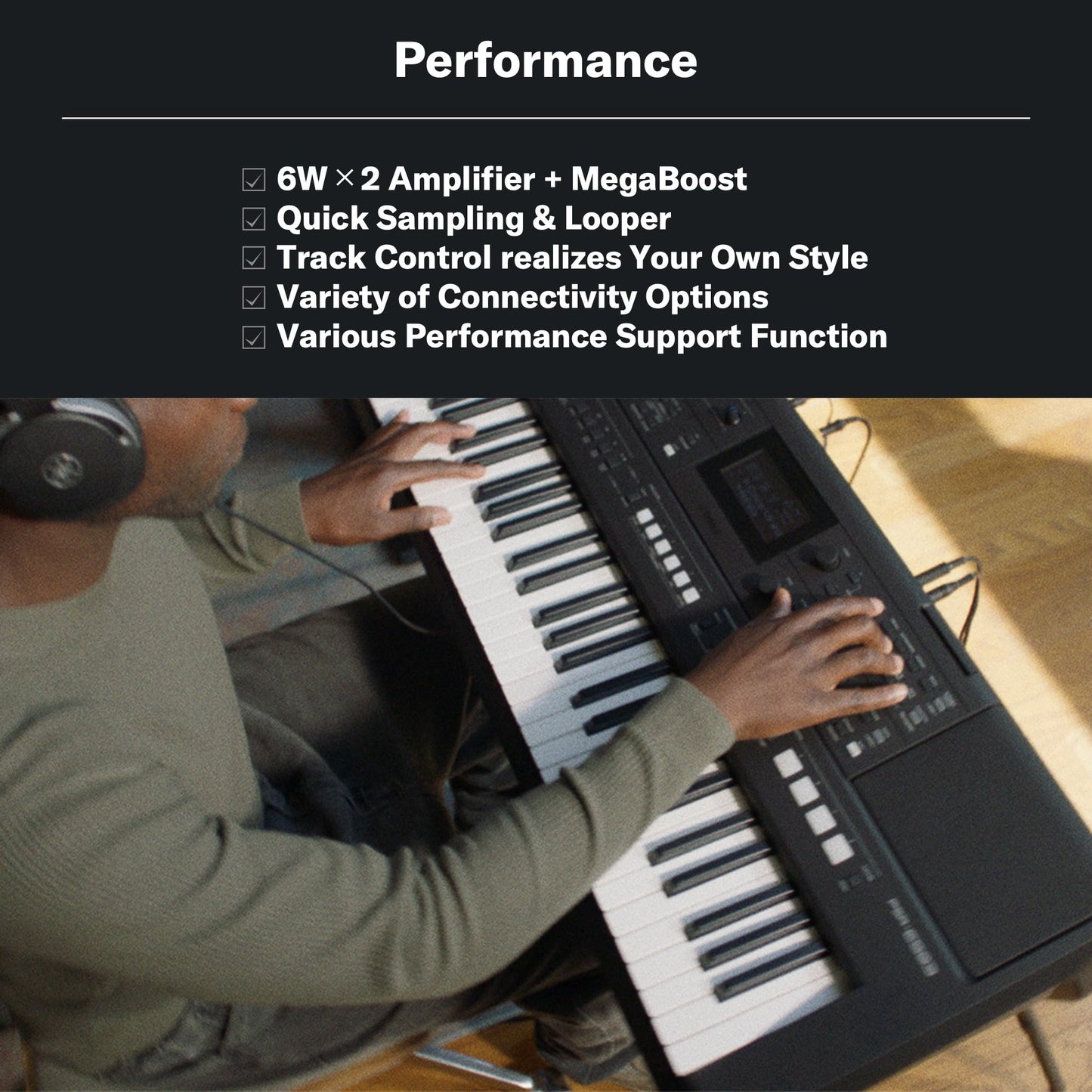 Yamaha PSR-E483 61-Key Portable Keyboard
