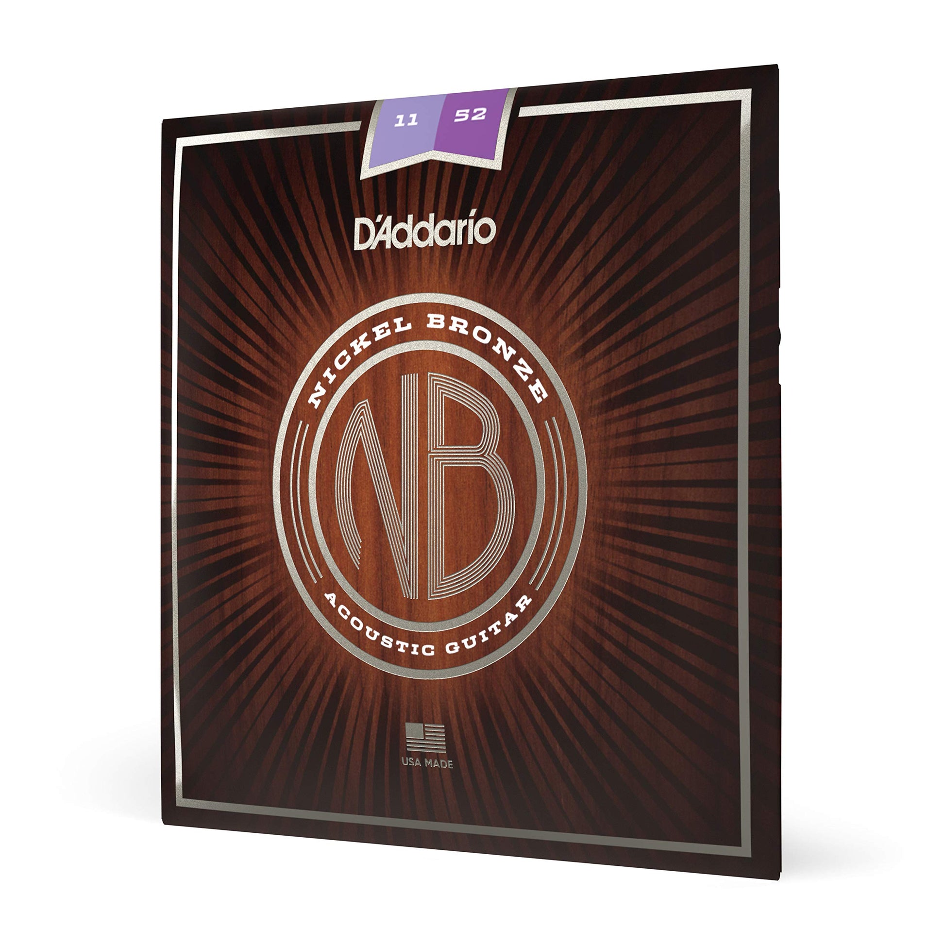 D'Addario Nickel Bronze Acoustic Guitar Strings Custom Light (NB1152) - Deccan Retail