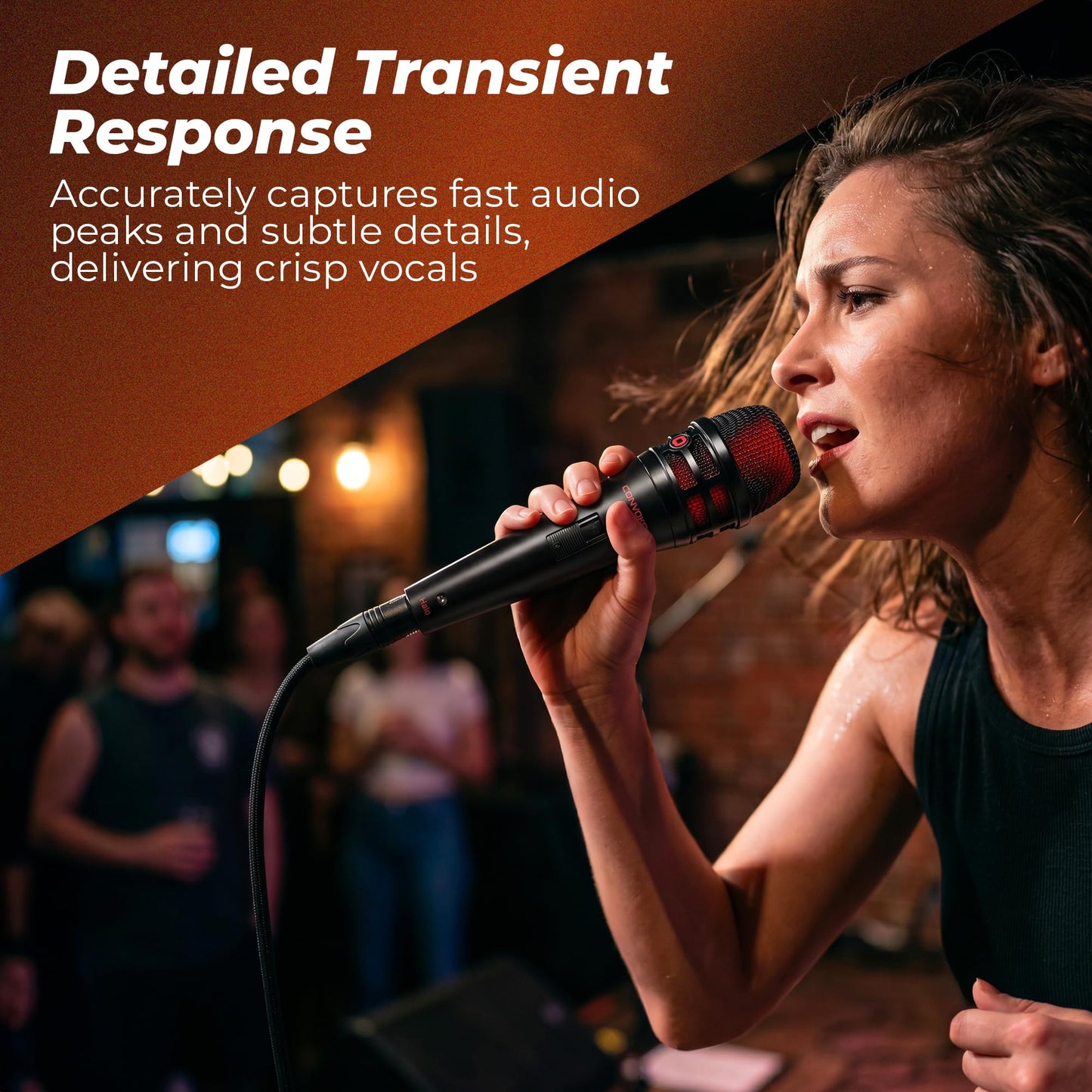 CONVOKE Halo Professional XLR Condenser Microphone with XLR Cable & Mic Clip
