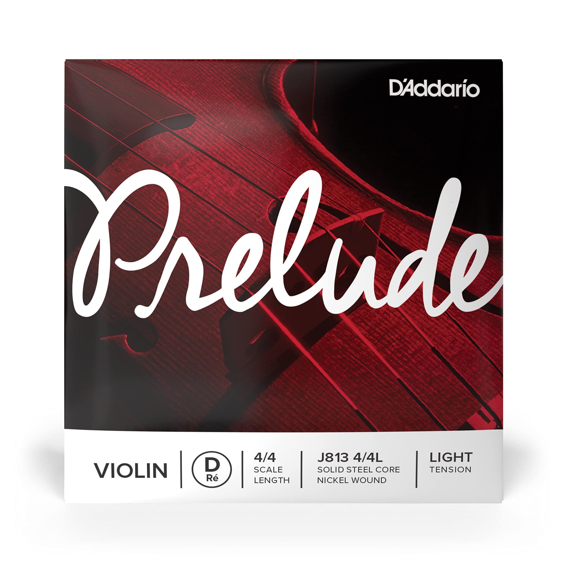 D'Addario Prelude Violin Single D String 4/4 Scale Light Tension (J813 4/4L) - Deccan Retail