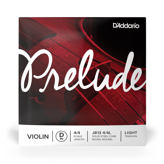 D'Addario Prelude Violin Single D String 4/4 Scale Light Tension (J813 4/4L) - Deccan Retail