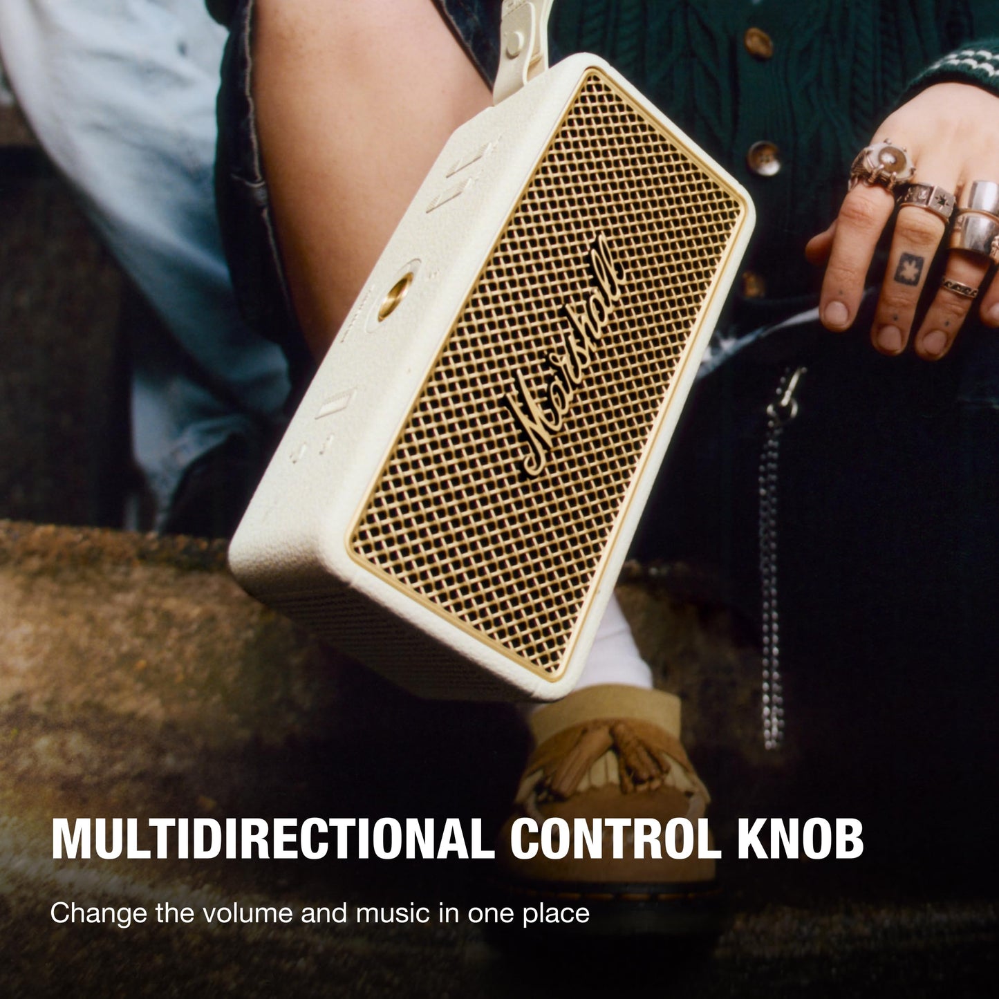 Marshall Middleton II Portable Bluetooth Speaker – Cream - Deccan Retail
