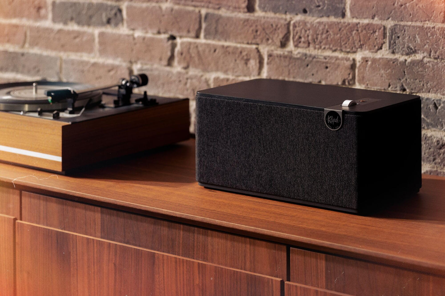 Klipsch The Three Plus Premium Bluetooth Speaker System - Matte Black | Biamplified 2.1 Stereo with Dual 2.25” Drivers, 5.25” Woofer, Bluetooth 5.3 Connect App Customization