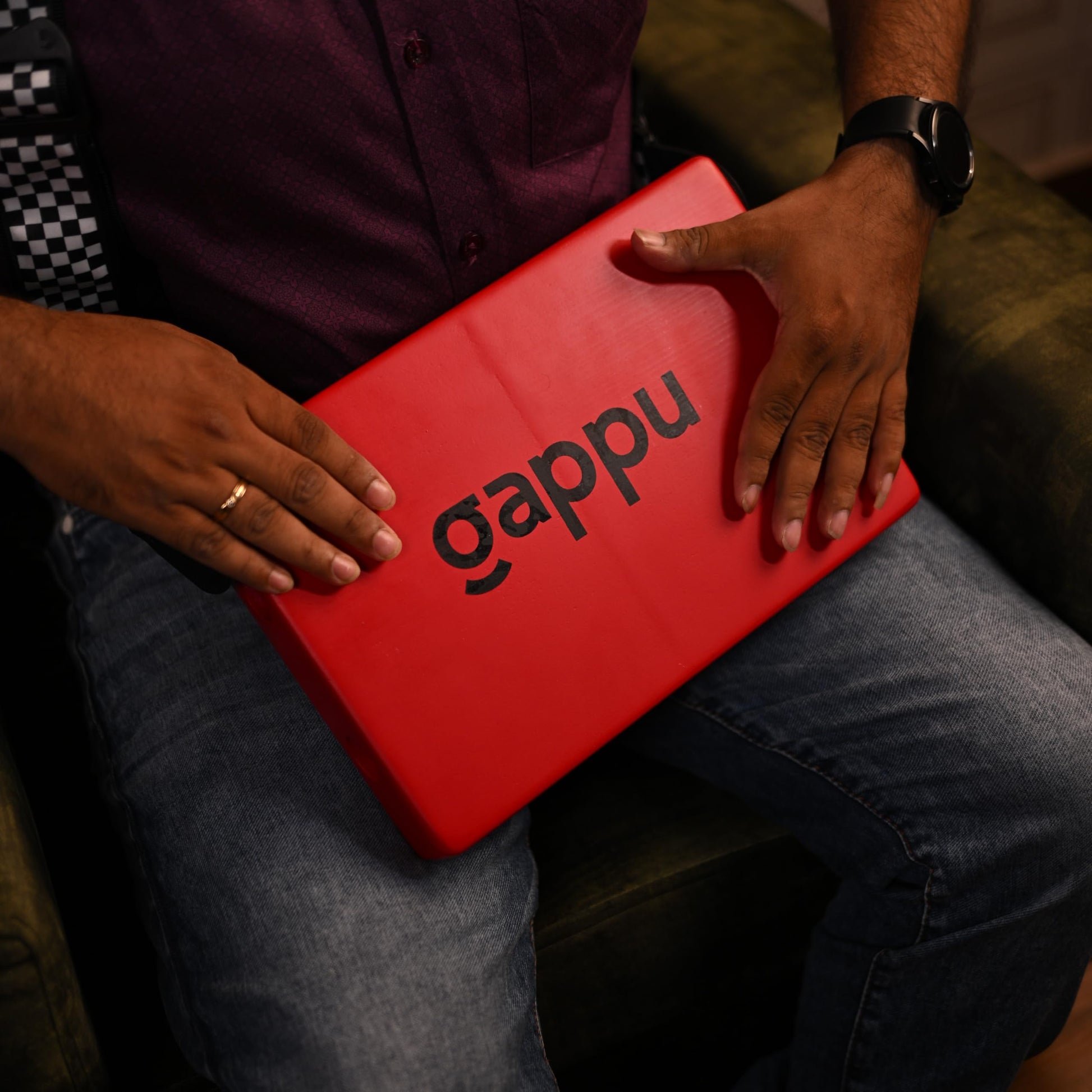 Gappu JamBox with Strap - Red - Deccan Retail
