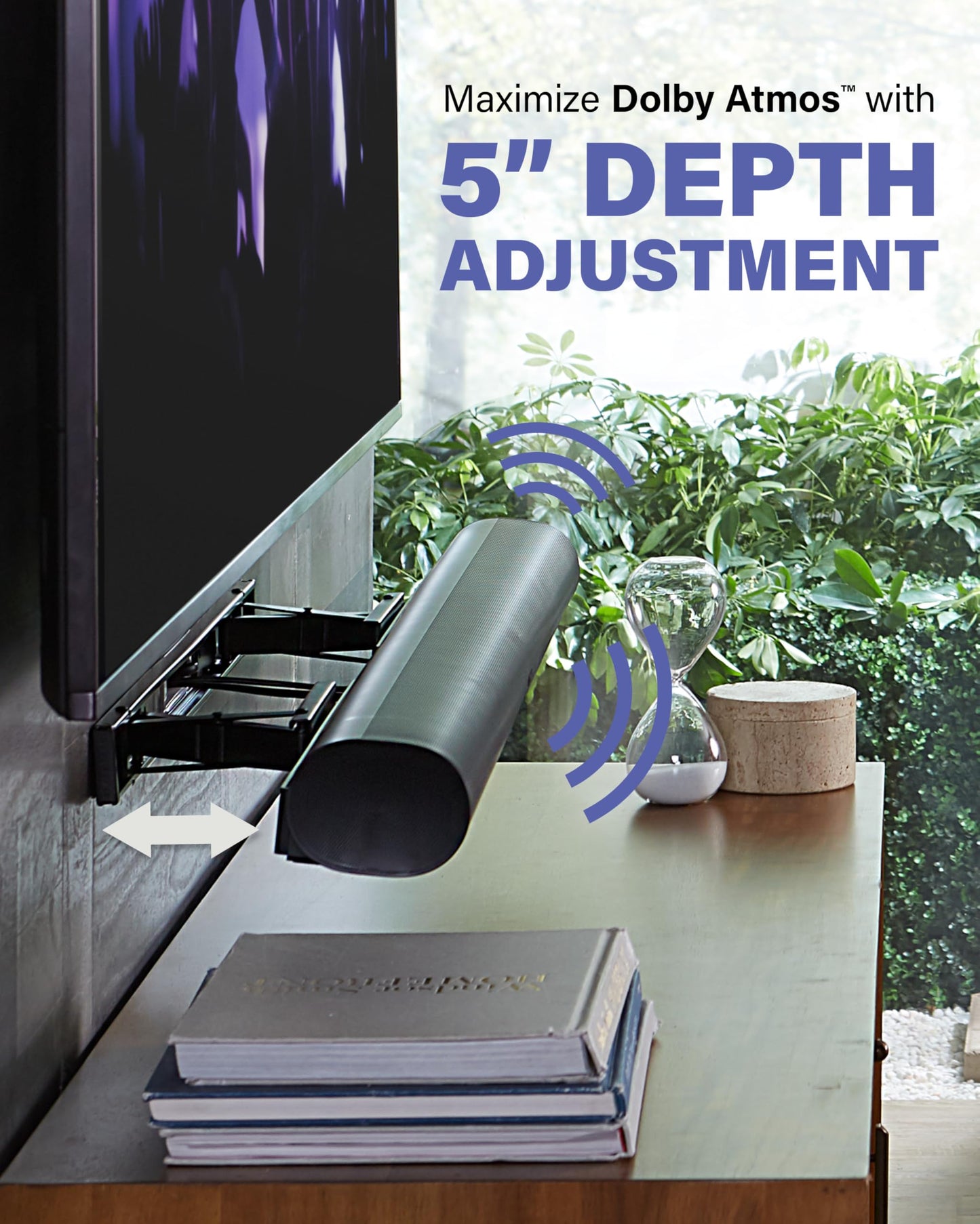 Sanus OSSAWM1-W2 Extendable Soundbar Wall Mount for Sonos Arc – Low Profile